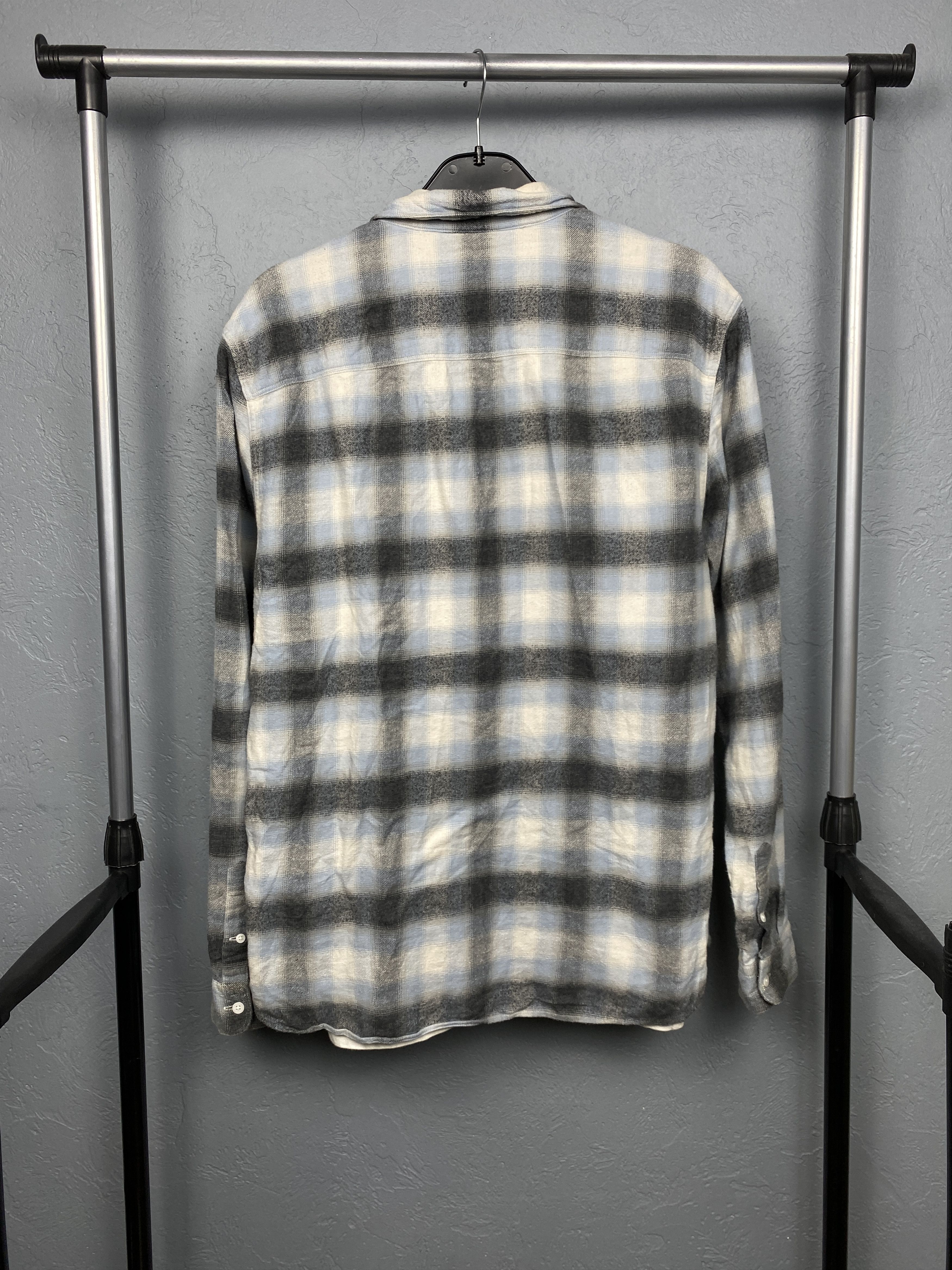 Allsaints Allsaints Mens Ithaca Flannel Plaid Shirt Size US M / EU 48-50 / 2 - 7 Thumbnail