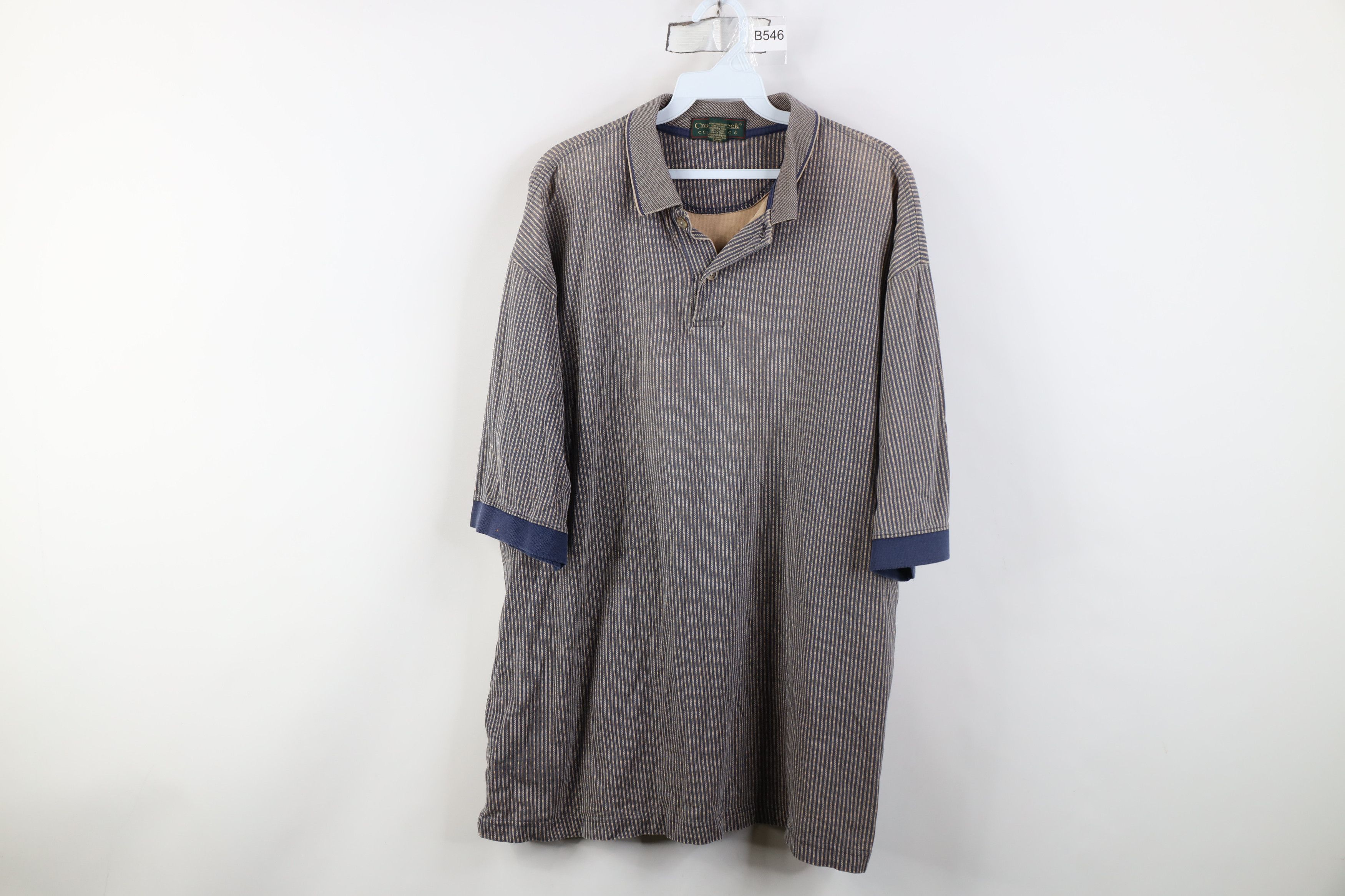 Vintage Vintage 90s Streetwear Knit Baggy Collared Golf Polo Shirt Size US XL / EU 56 / 4 - 1 Thumbnail