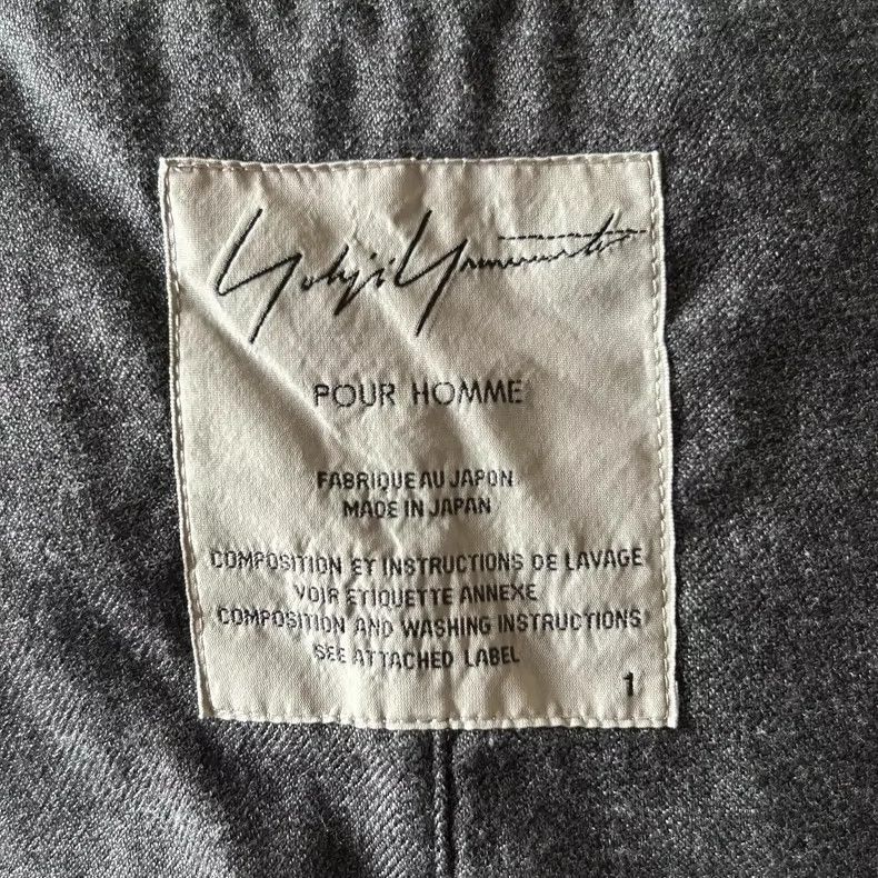 Yohji Yamamoto Yohji Yamamoto Yohji Yamamoto Asymmetrical Gray Blazer Jac Size US S / EU 44-46 / 1 - 6 Thumbnail