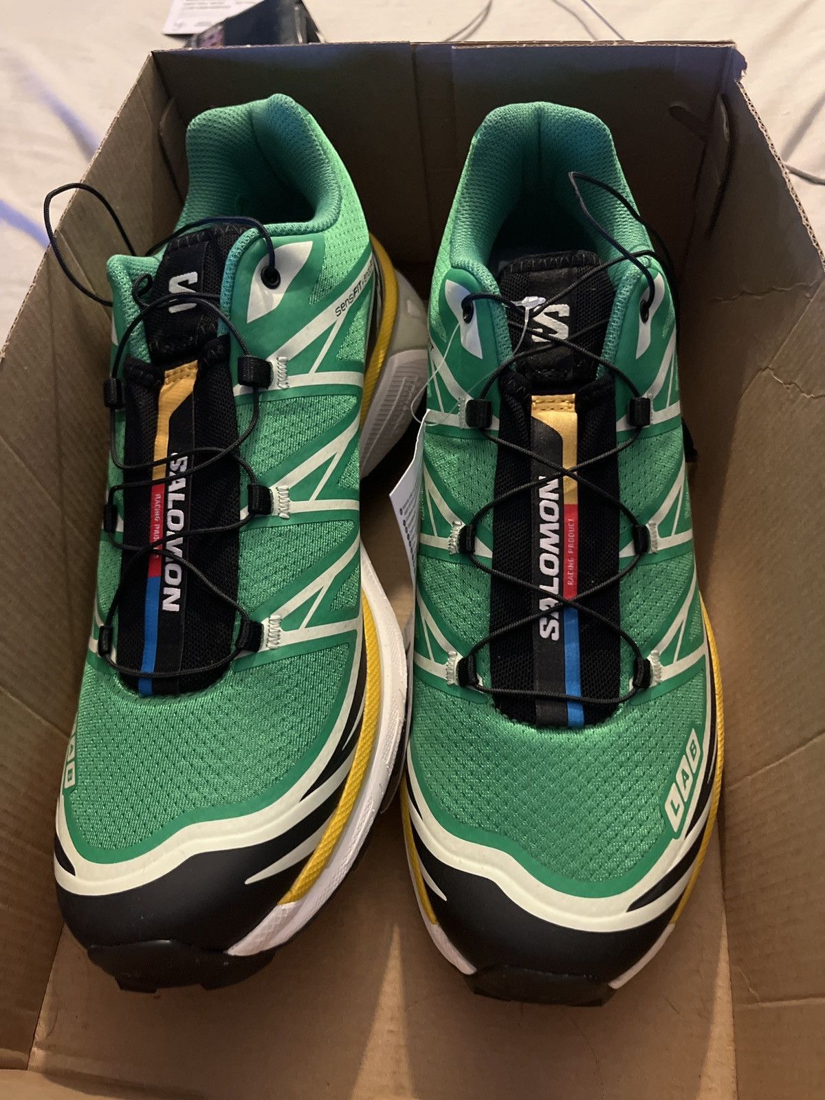 Salomon Salomon XT-6 Men's Bright Green/Black/Sulphur Sneaks Size 11 Size US 11 / EU 44 - 3 Thumbnail