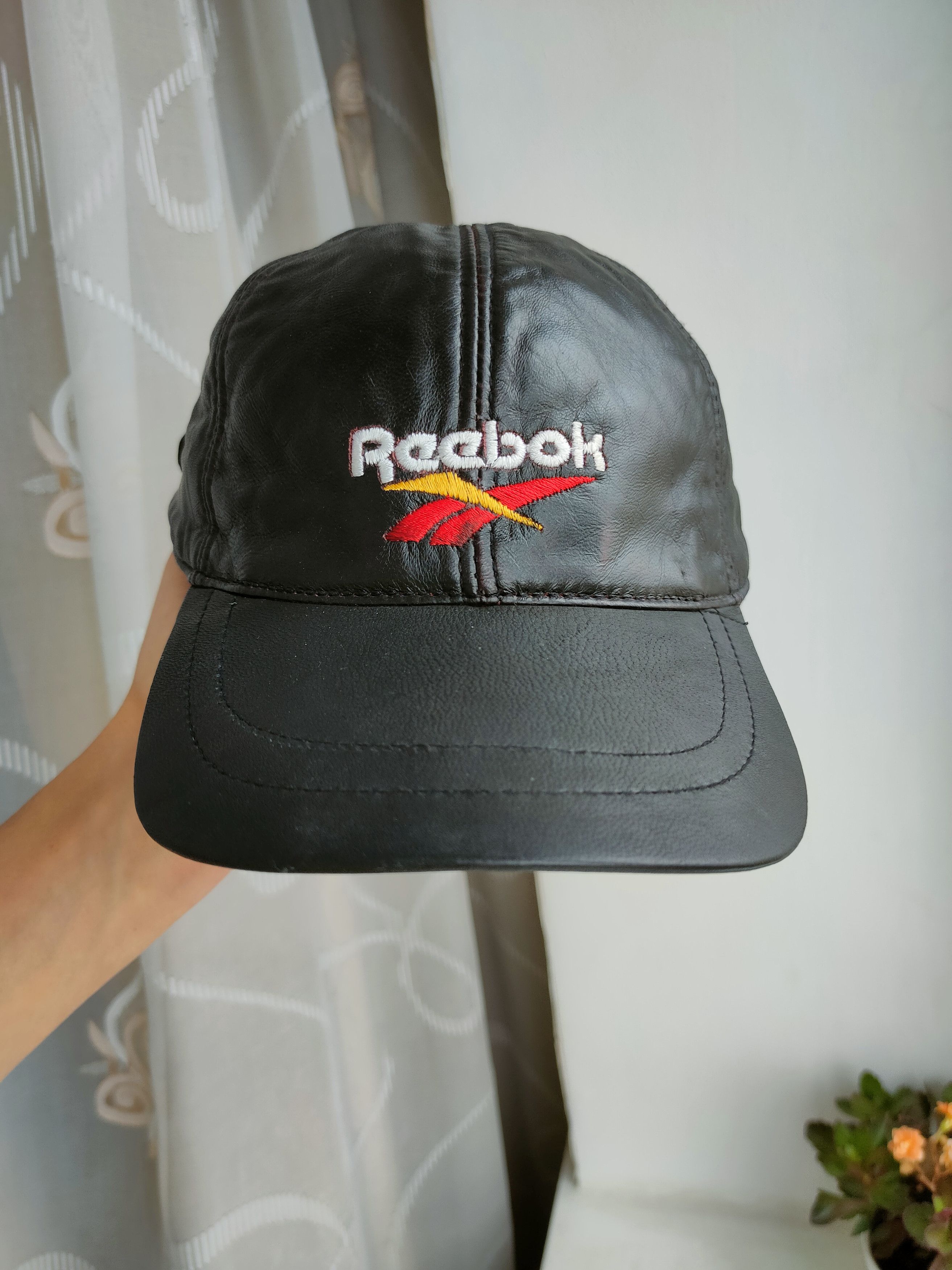 Reebok 80s Very Rare Leather Cap Reebok Not Deep Vintage Cap Reebok Size ONE SIZE - 2 Thumbnail