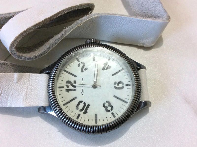 Duke Kahanamoku Kahuna ladies white dial leather strap watch Size ONE SIZE - 3 Thumbnail