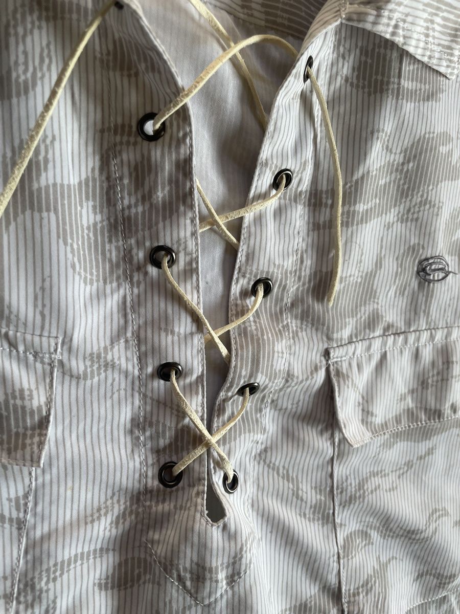If Six Was Nine 2000s Japanese archive Lace-Up Gimmick Oversized Shirts Y2K Size US L / EU 52-54 / 3 - 7 Thumbnail