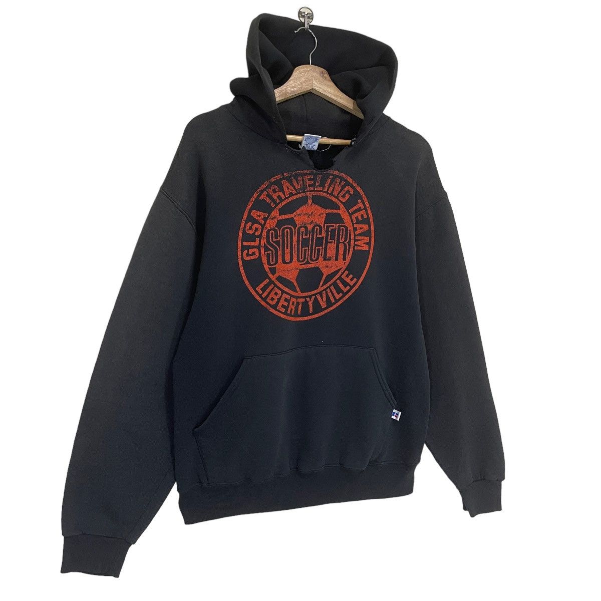 Russell Athletic × Vintage 90s Russell Athletic GLSA Traveling Team Soccer Hoodies Size US M / EU 48-50 / 2 - 2 Thumbnail