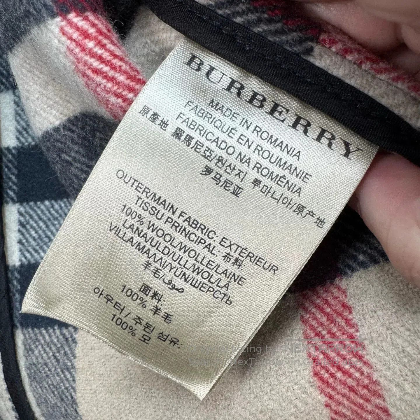 Burberry gray plaid wool coat with hood. Size M / US 6-8 / IT 42-44 - 7 Thumbnail