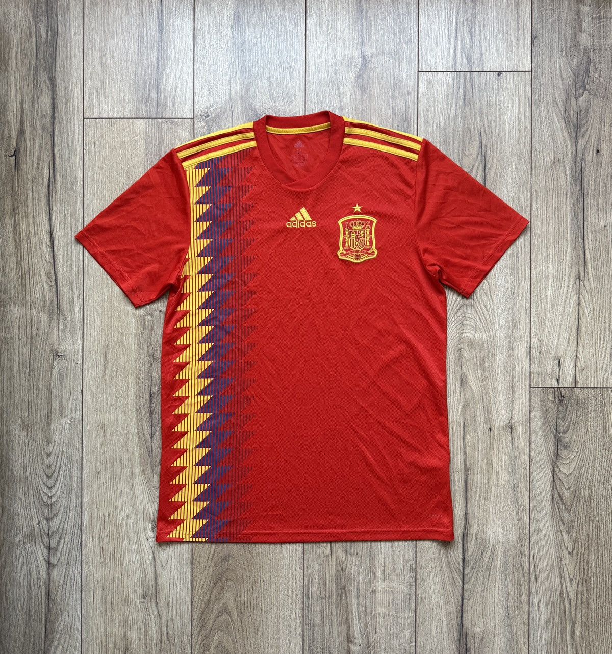 Adidas × Vintage Koszulka piłkarska Adidas Hiszpania 2018 Size US M / EU 48-50 / 2 - 1 Thumbnail