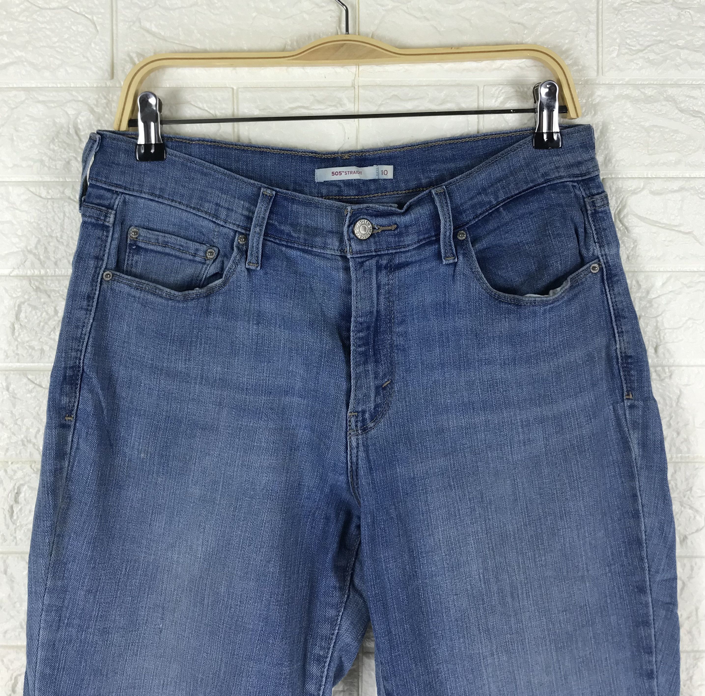 Levi's Vintage Levi's 505 Straight Cut Blue Wash Jeans Size 30" / US 8 / IT 44 - 2 Thumbnail
