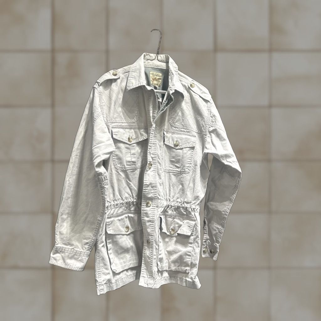 Vintage VINTAGE Cabelas Safari Shirt Mens Med Brown Utility Canvas Hunting Shacket Size US M / EU 48-50 / 2 - 1 Thumbnail