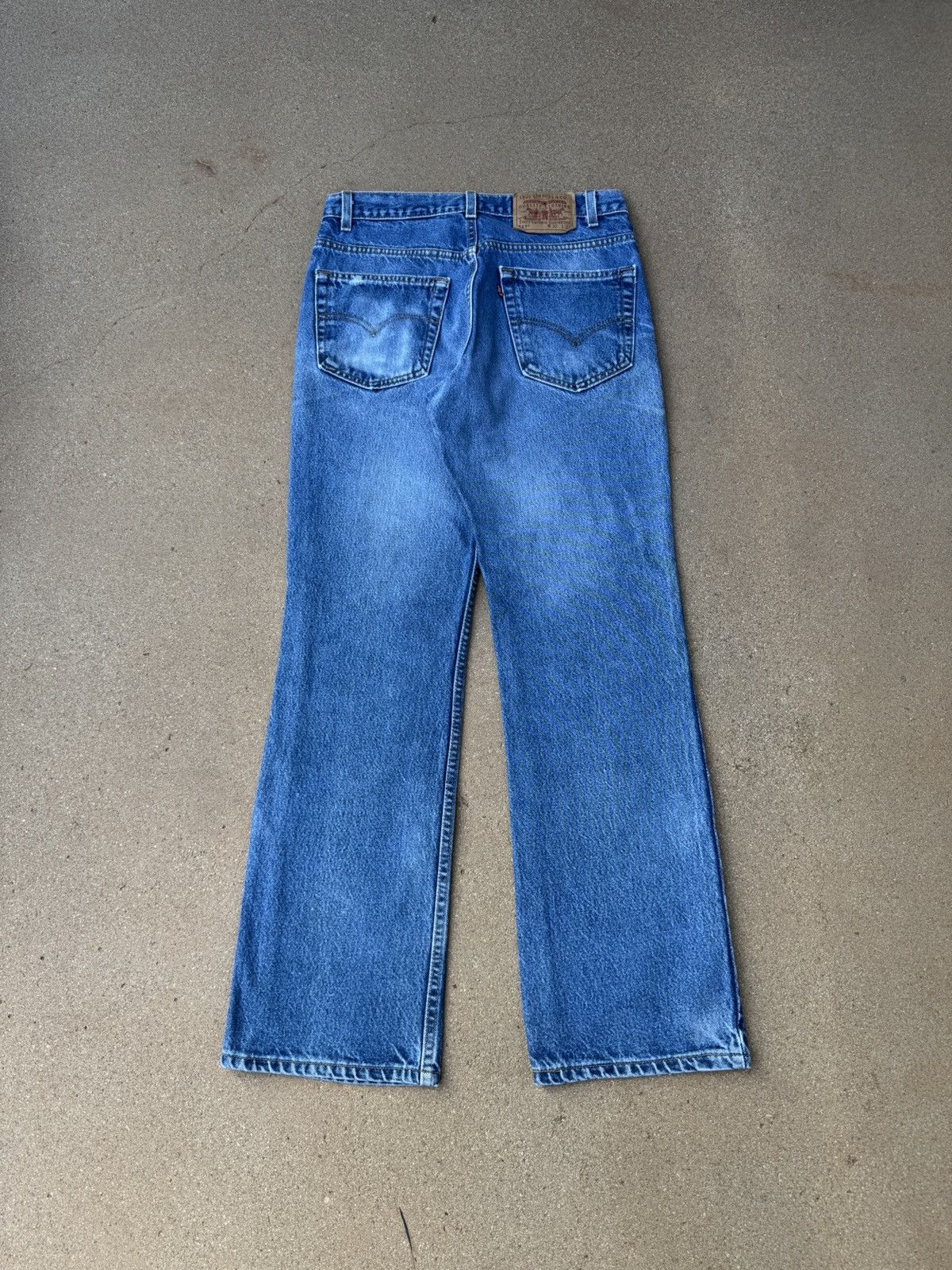 Levi's Vtg 90’s Levi’s 517 Red Tab Bootcut Flare Denim Jeans 30x30 Size US 30 / EU 46 - 2 Thumbnail