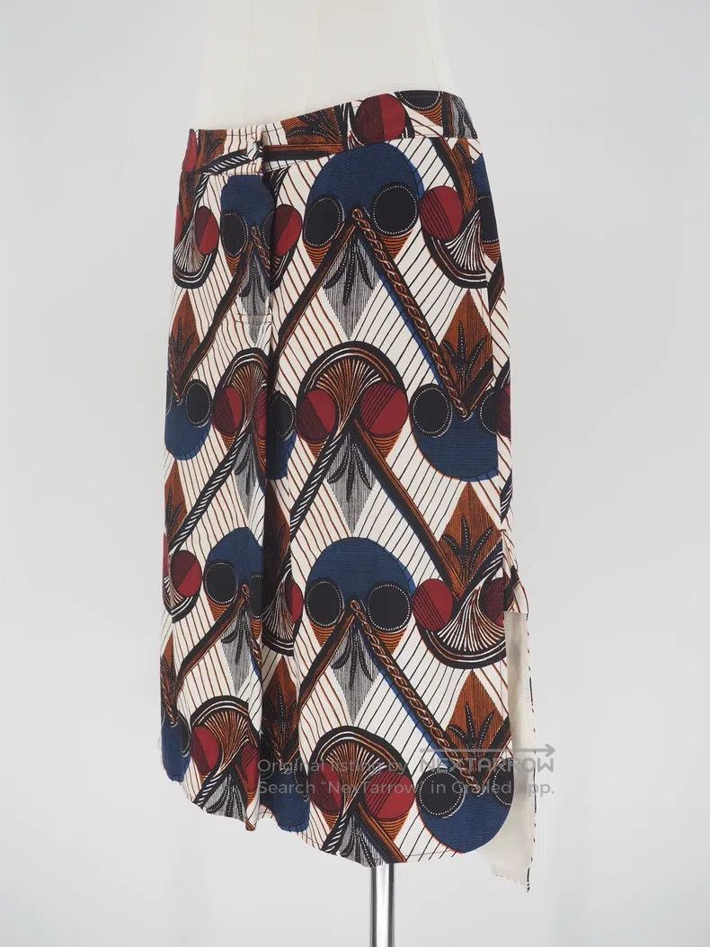 Hermes Hermes Vintage printed silk skirt Size 35" - 2 Thumbnail