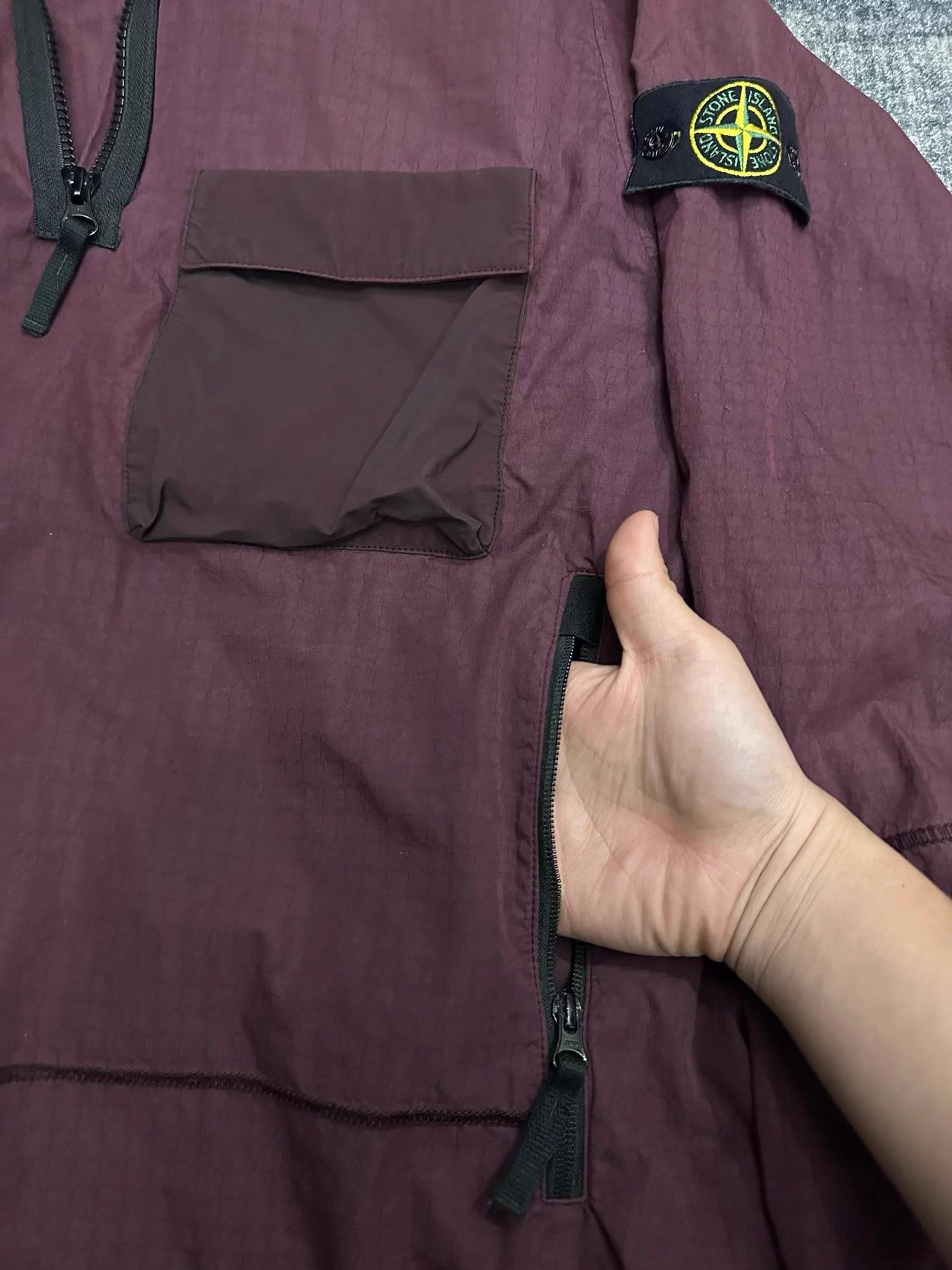 Stone Island Stone Island Chimney Half-Zip Wine Red L fits XL Size US L / EU 52-54 / 3 - 5 Thumbnail