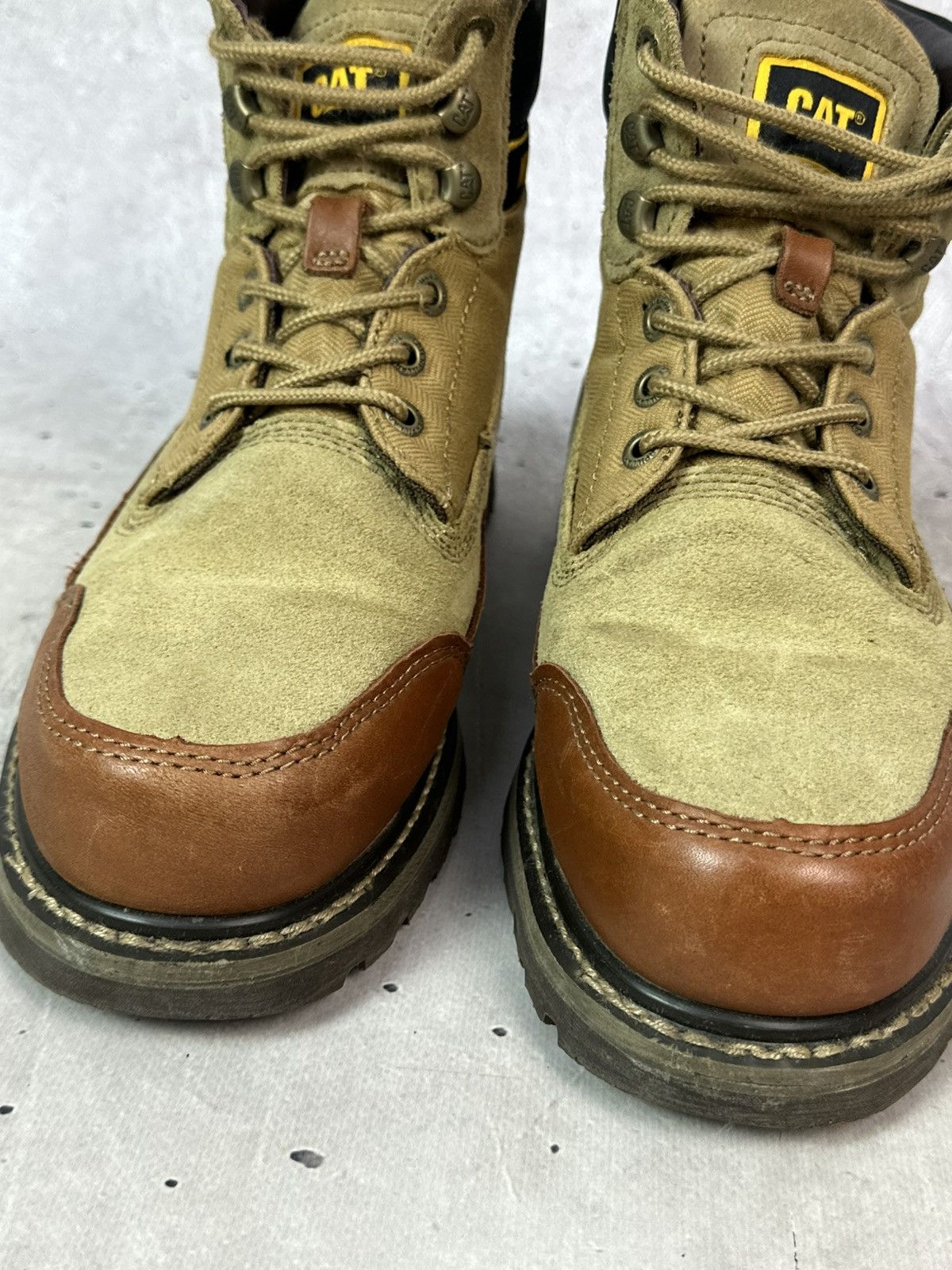 Nigel Cabourn Nigel Cabourn x Caterpillar Unisex leather Brown Utah Boots Size US 9.5 / EU 42-43 - 5 Thumbnail