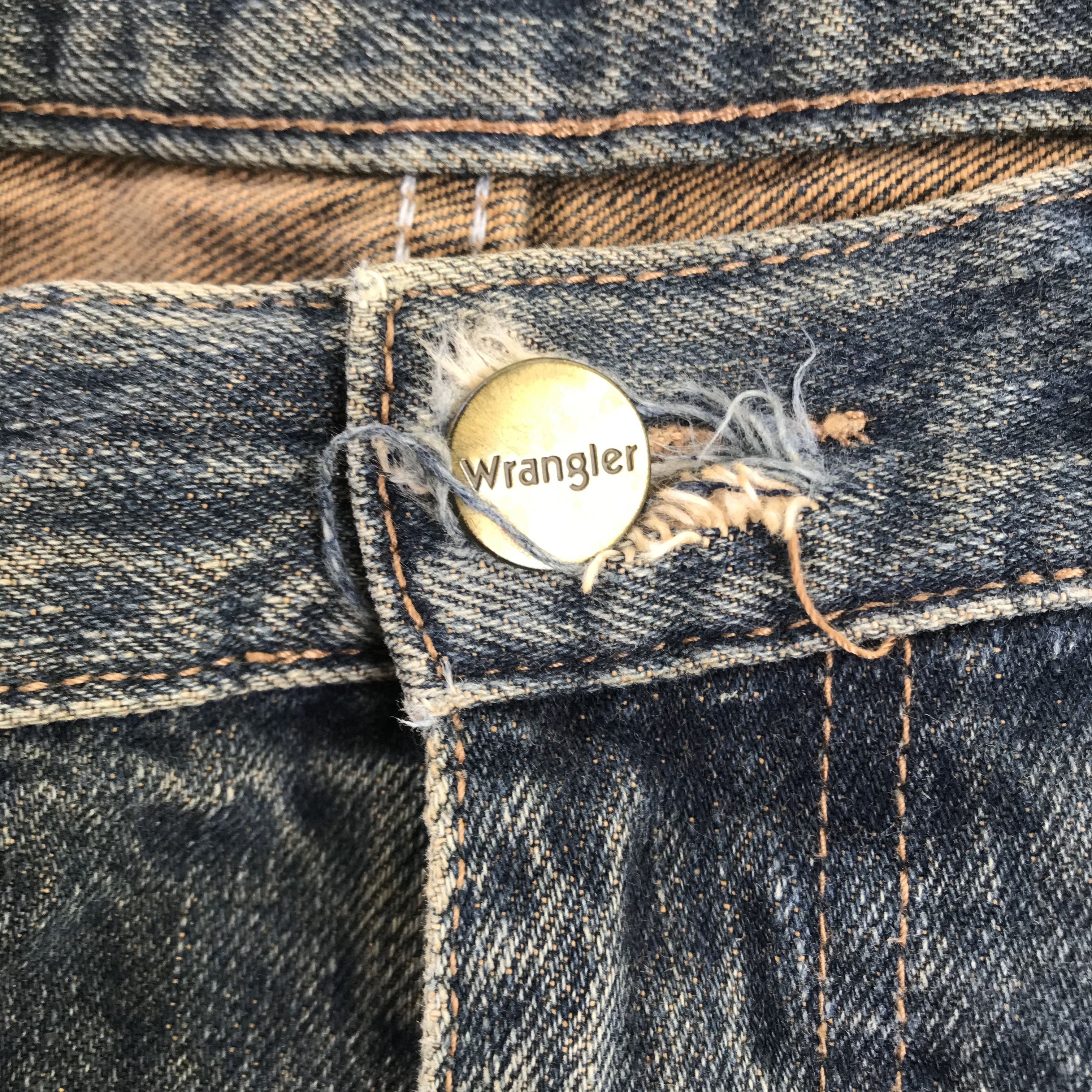 Tornado Mart FLARE!!Vintage 90s Wrangler Denim Flare Distressed-Size 31 Size US 31 - 7 Thumbnail