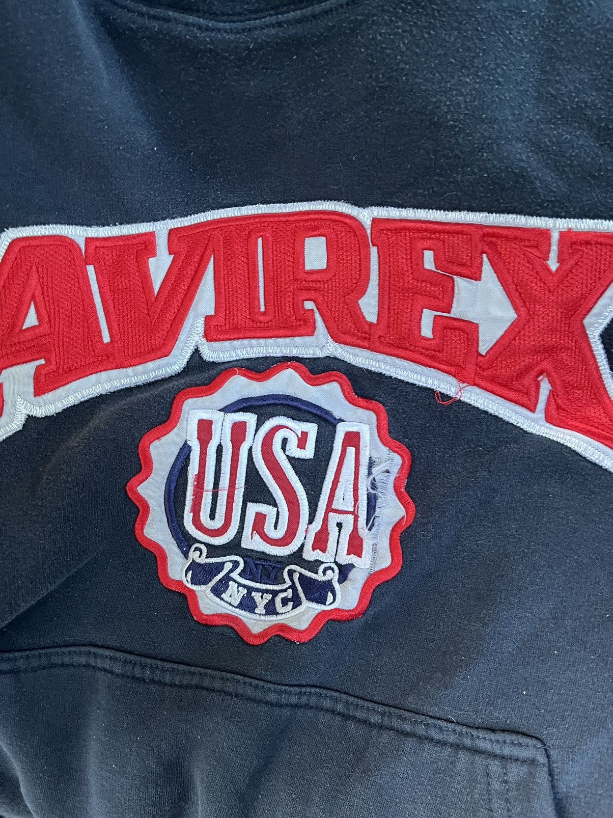 Avirex Vintage Avirex Hoodie Big Logo Size US XL / EU 56 / 4 - 2 Thumbnail