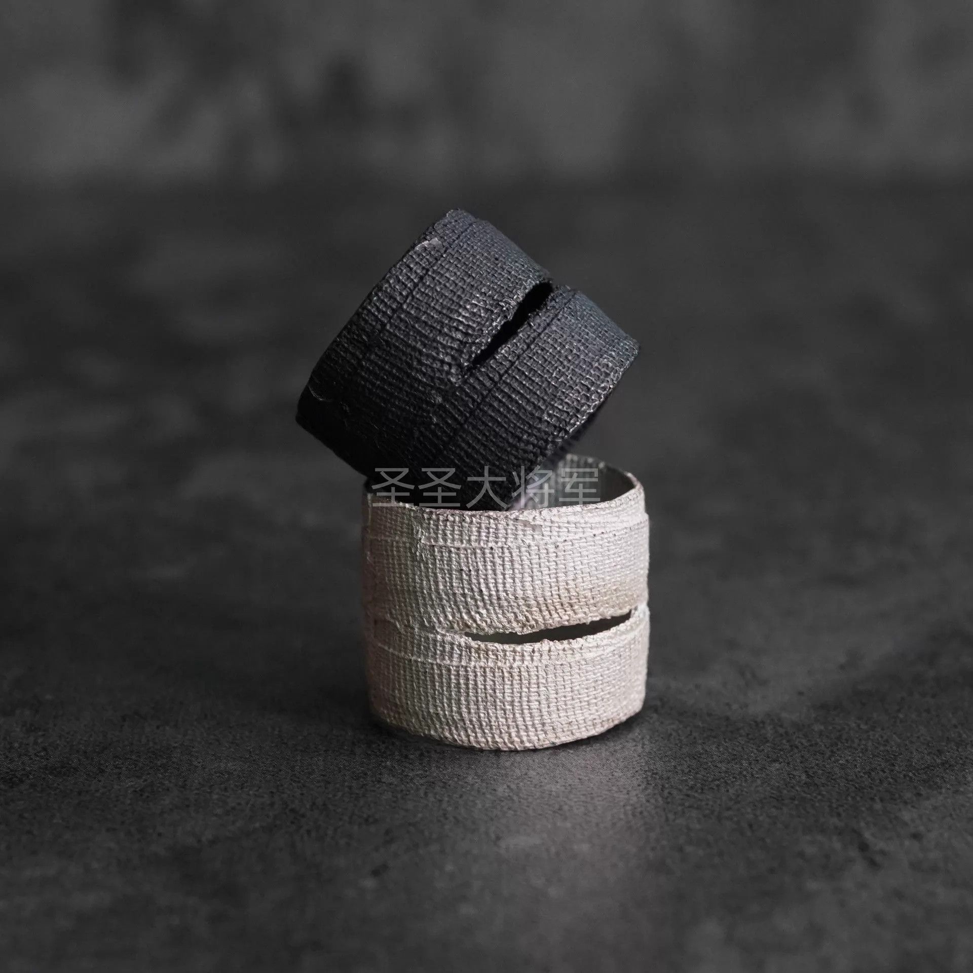 DETAJ Detaj Vintage Cut Edge Band Ring White(12-22) Black(14-20) Size ONE SIZE - 2 Thumbnail