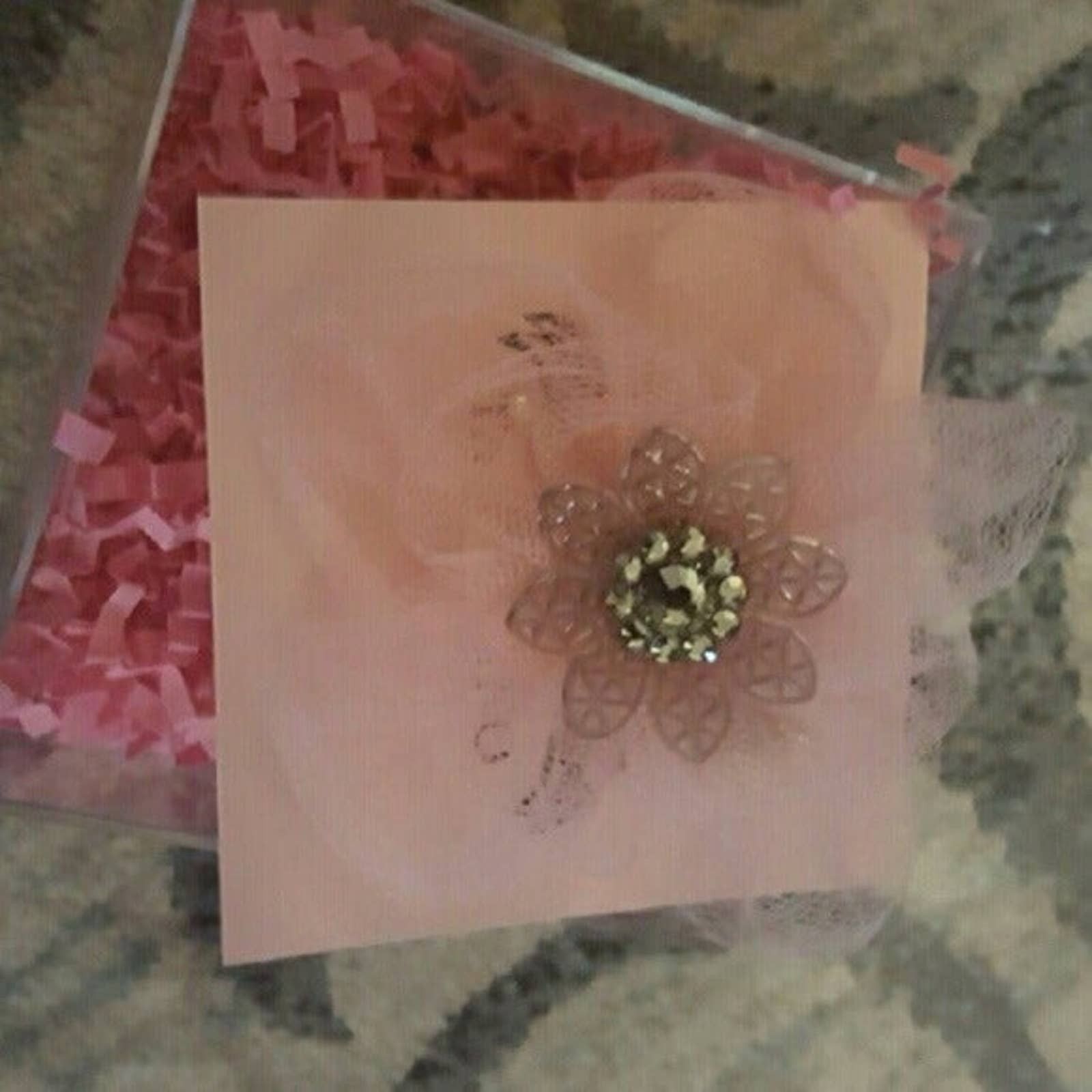 TARINA TARANTINO // crystal flower and tulle anywhere or hair clip in pink TARINA TARANTINO; a jewelry love story main image 2