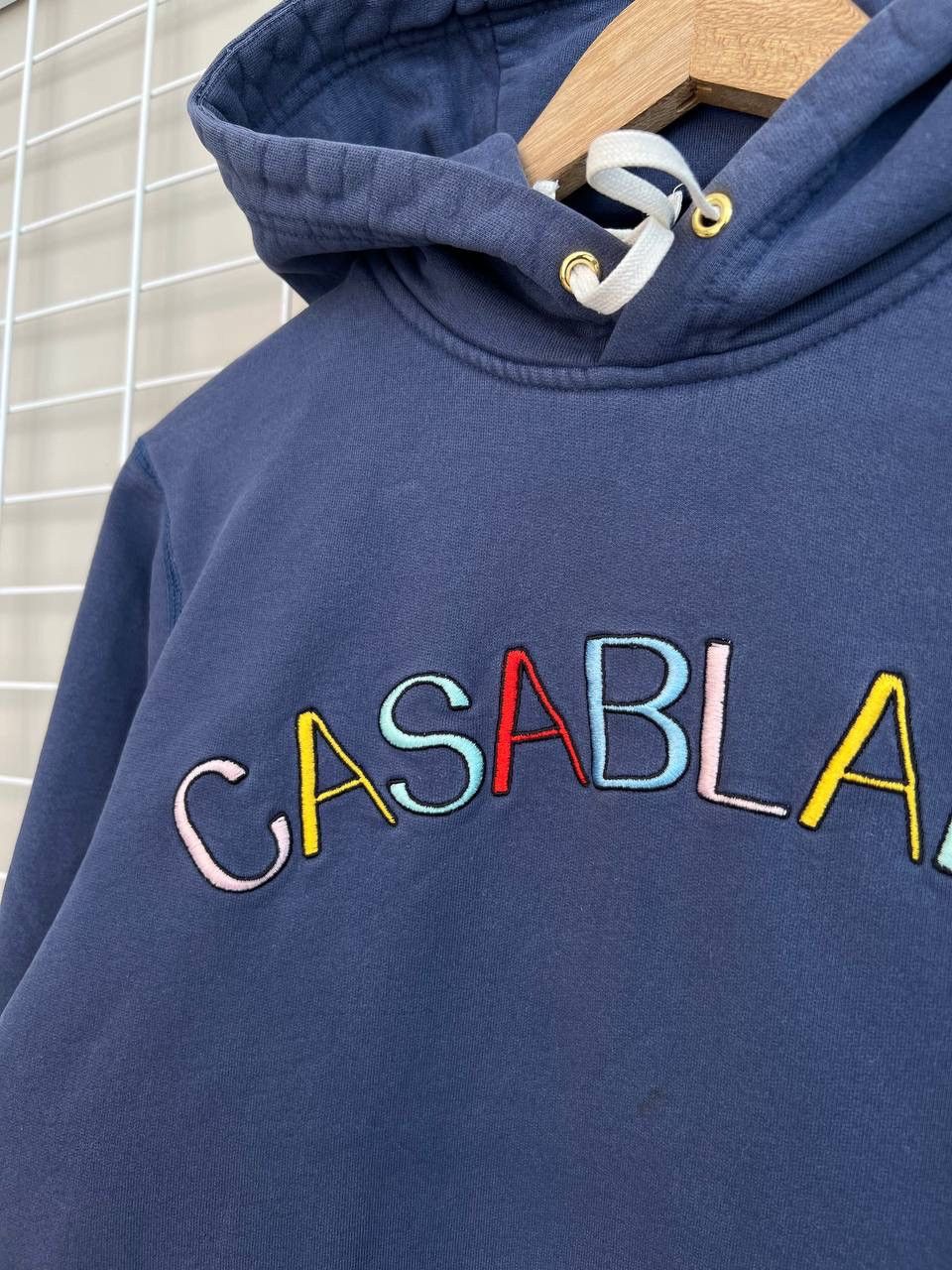 Casablanca Casablanca Casa Arch Logo Hoody Mens Size M Blue Hoodie Size US M / EU 48-50 / 2 - 9 Thumbnail