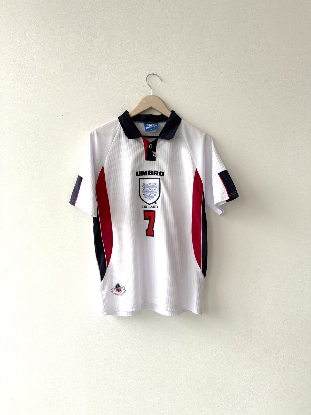 Umbro × Vintage ?RARE?Umbro England 1998/1999 Beckham #7 Jersey 