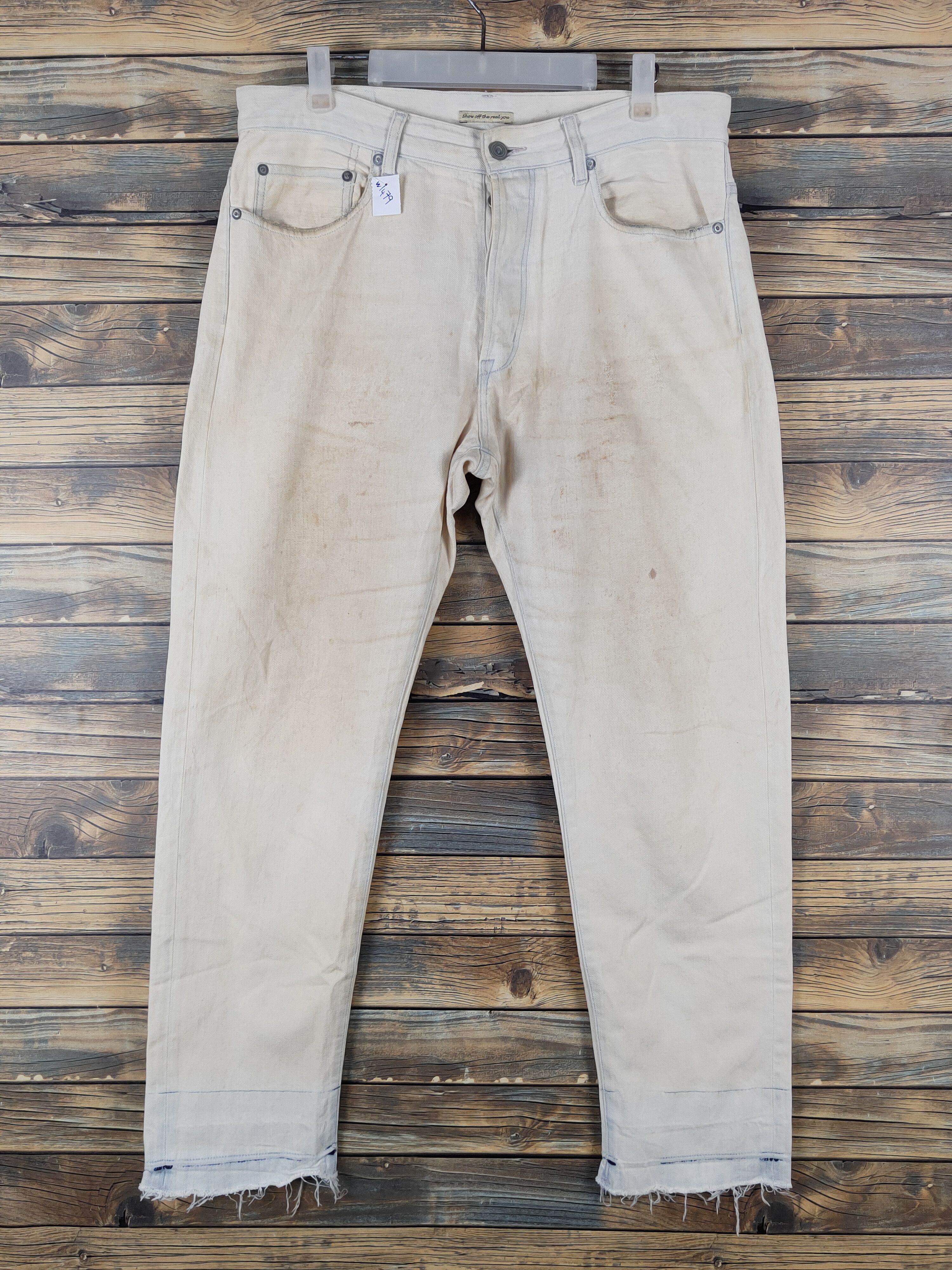 Journal Standard Journal Standard Faded Distressed Ripped Jeans #W1479 Size US 34 / EU 50 - 1 Thumbnail