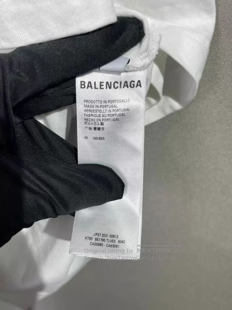 Balenciaga Balenciaga White Rainbow Short Sleeve Size US M / EU 48-50 / 2 - 6 Thumbnail