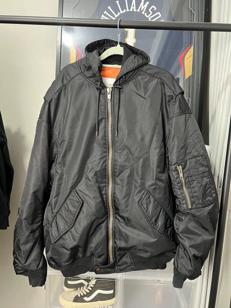 Balenciaga Balenciaga unity destroyed bomber | Grailed