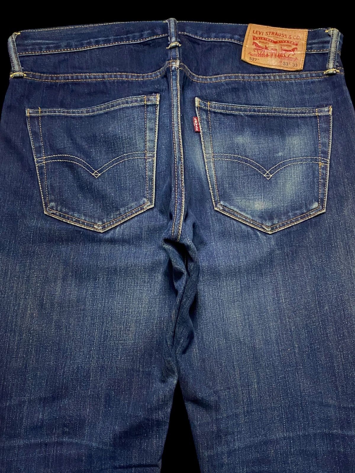 Levi's Levis 527 Y2K Blue Wash Distressed Bootcut Style Jeans Size US 34 / EU 50 - 4 Thumbnail