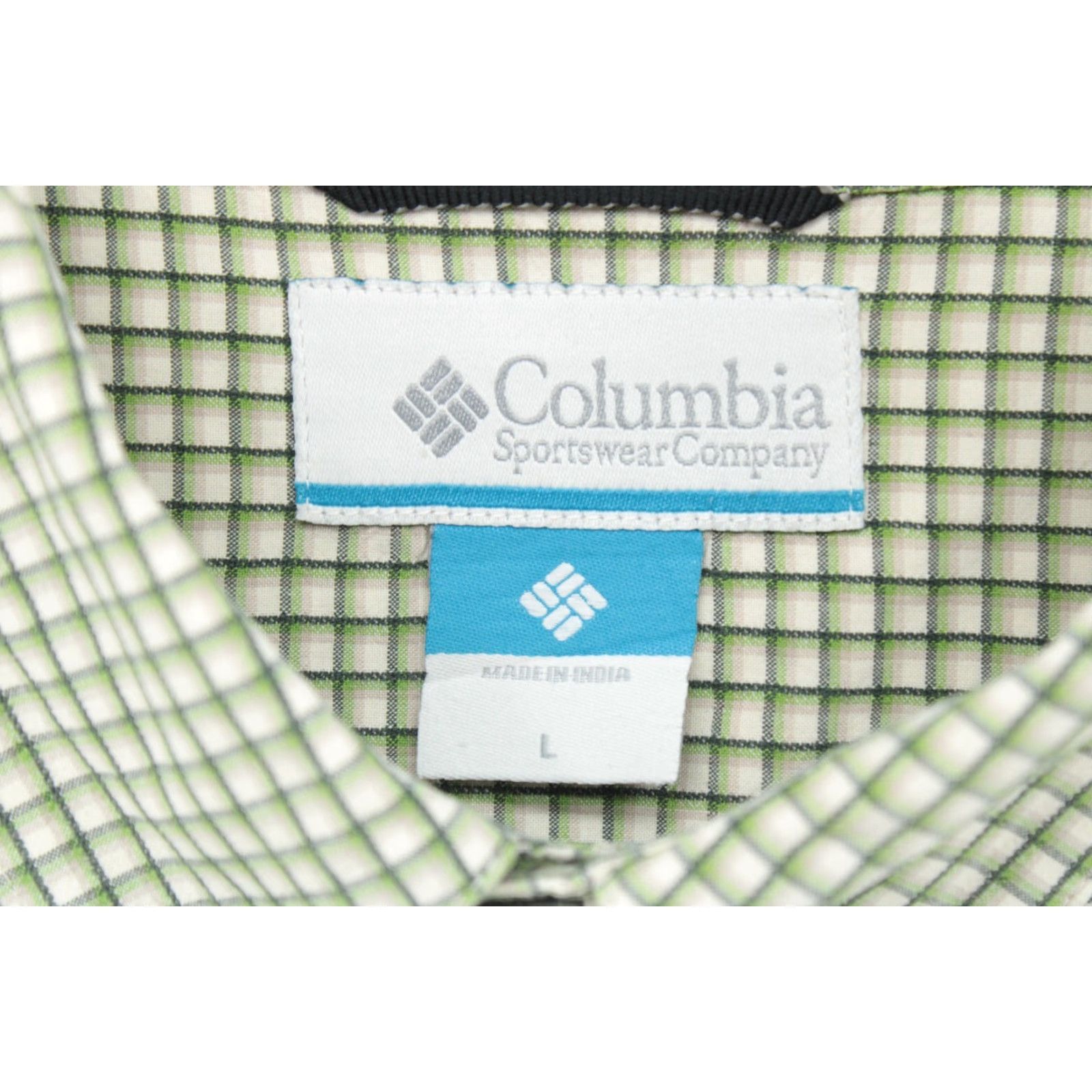 Vintage COLUMBIA Shirt Men's L Green Check Long Sleeve Button-Down Outdoor Fishing State: Men Size US L / EU 52-54 / 3 - 7 Thumbnail
