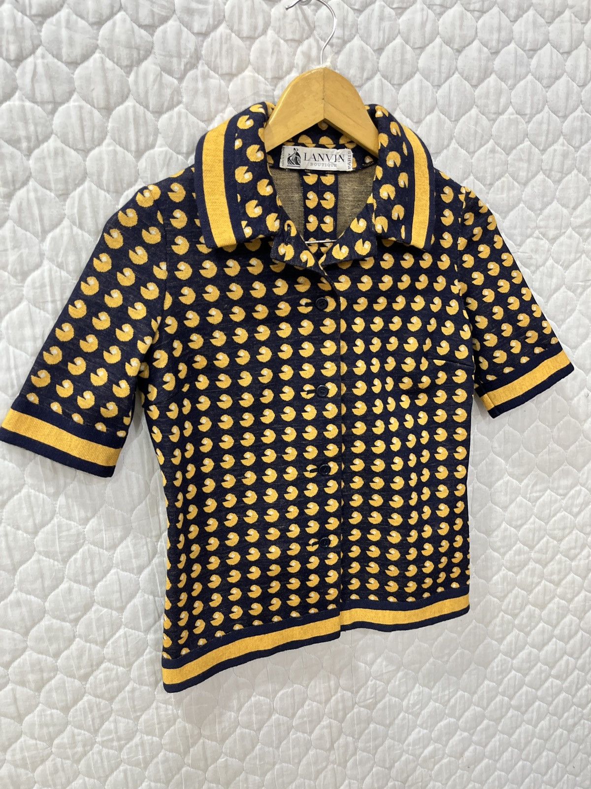 Lanvin 🔥🔥RARE DESIGN VTG LANVIN PAC MAN SHIRTS Size S / US 4 / IT 40 - 3 Thumbnail