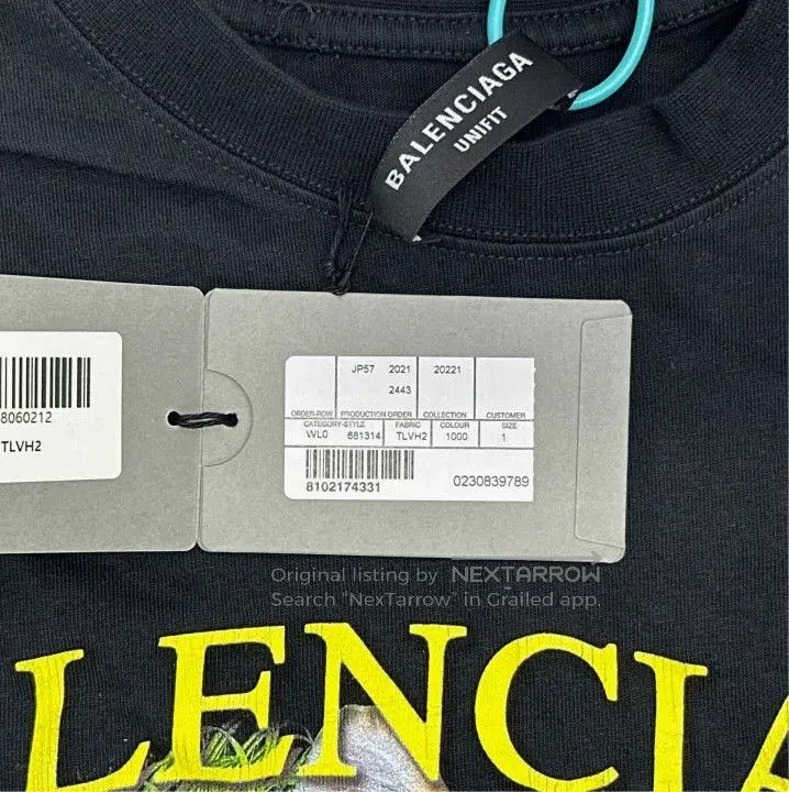Balenciaga Balenciaga Tiger Graphic Short Sleeve T. Size US M / EU 48-50 / 2 - 3 Thumbnail