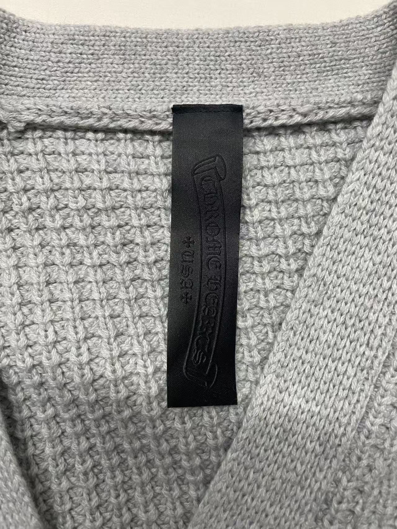 Chrome Hearts Chrome Hearts Cashmere Waffle Cross Patch Cardigan Sweater Size S / US 4 / IT 40 - 3 Thumbnail
