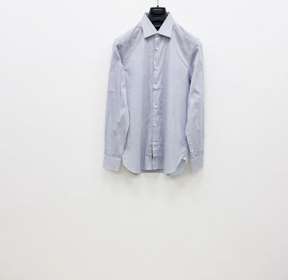 Ermenegildo Zegna Ermenegildo Zegna 100% Cotton Long Sleeve Shirt J30 Size US M / EU 48-50 / 2 - 1 Thumbnail