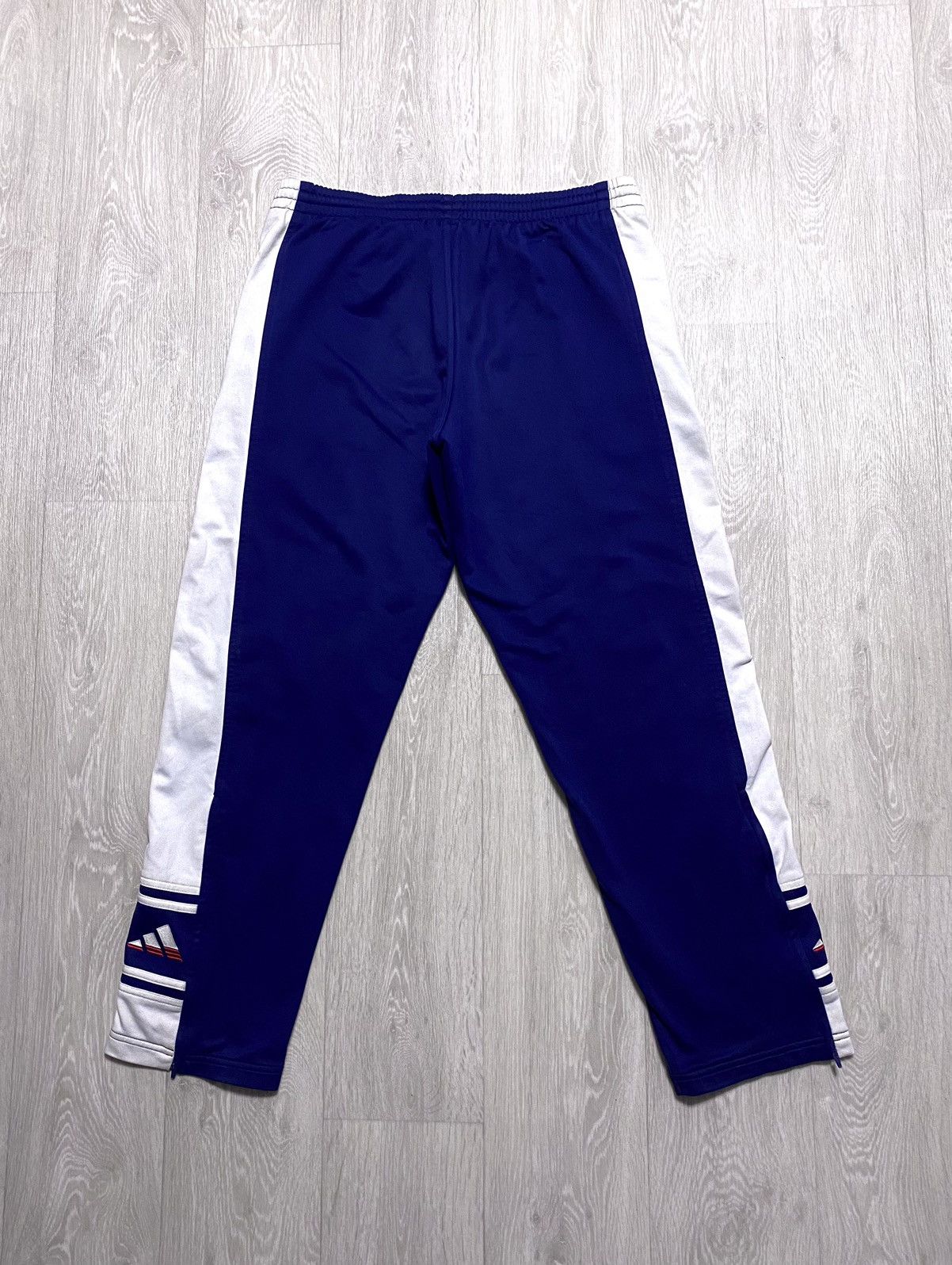 Adidas Adidas AW’99 Side Stripe Embroidered Logo Zip Track Pants Size US 30 / EU 46 - 2 Thumbnail
