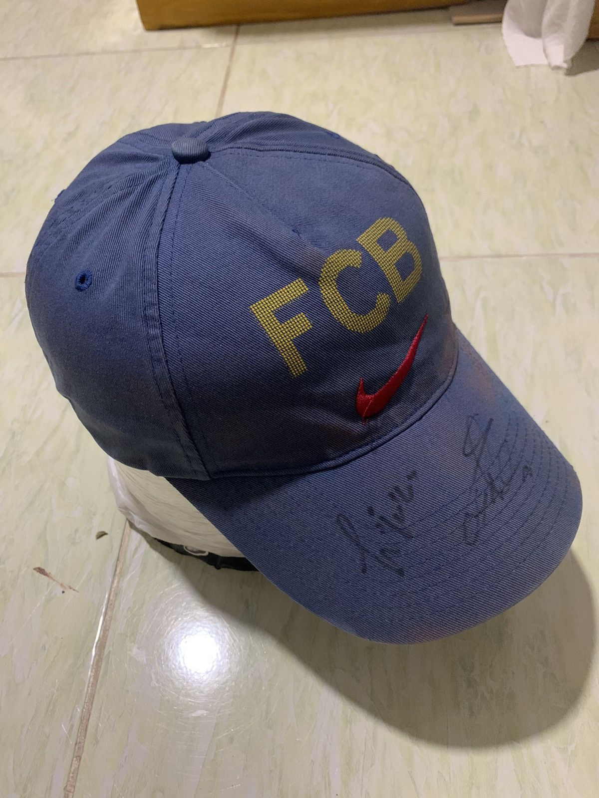 Nike Vintage Nike FC Barcelona Signature Hats Y2K Drill Size ONE SIZE - 2 Thumbnail