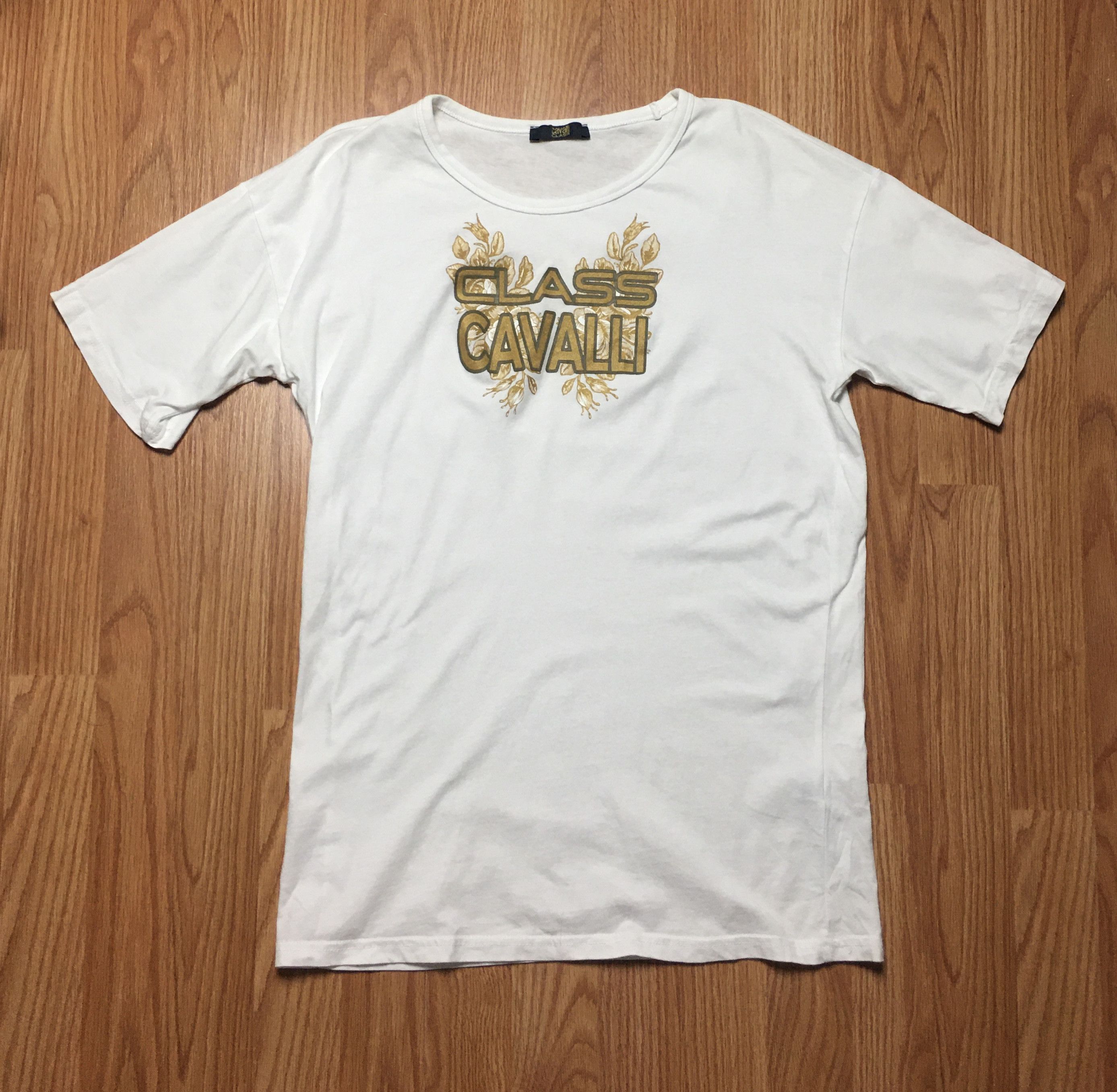 Cavalli Class Cavalli Class Logo Print Cotton T-Shirt Size M Size M / US 6-8 / IT 42-44 - 7 Thumbnail