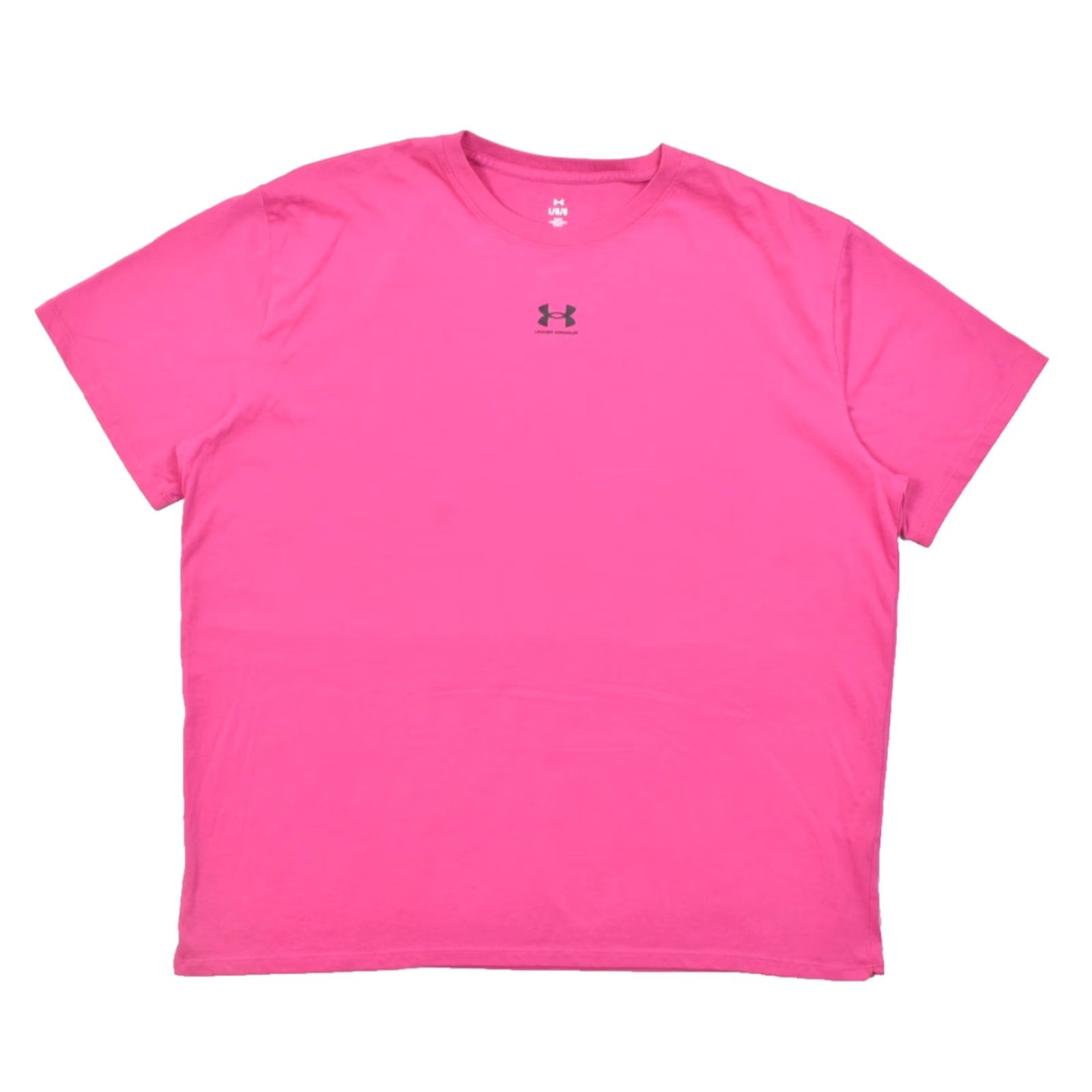 Under Armour Under Armour Men's L Pink Short Sleeve Crew Neck Cotton Blend Loose Fit T-Shirt Size US 33 - 2 Thumbnail