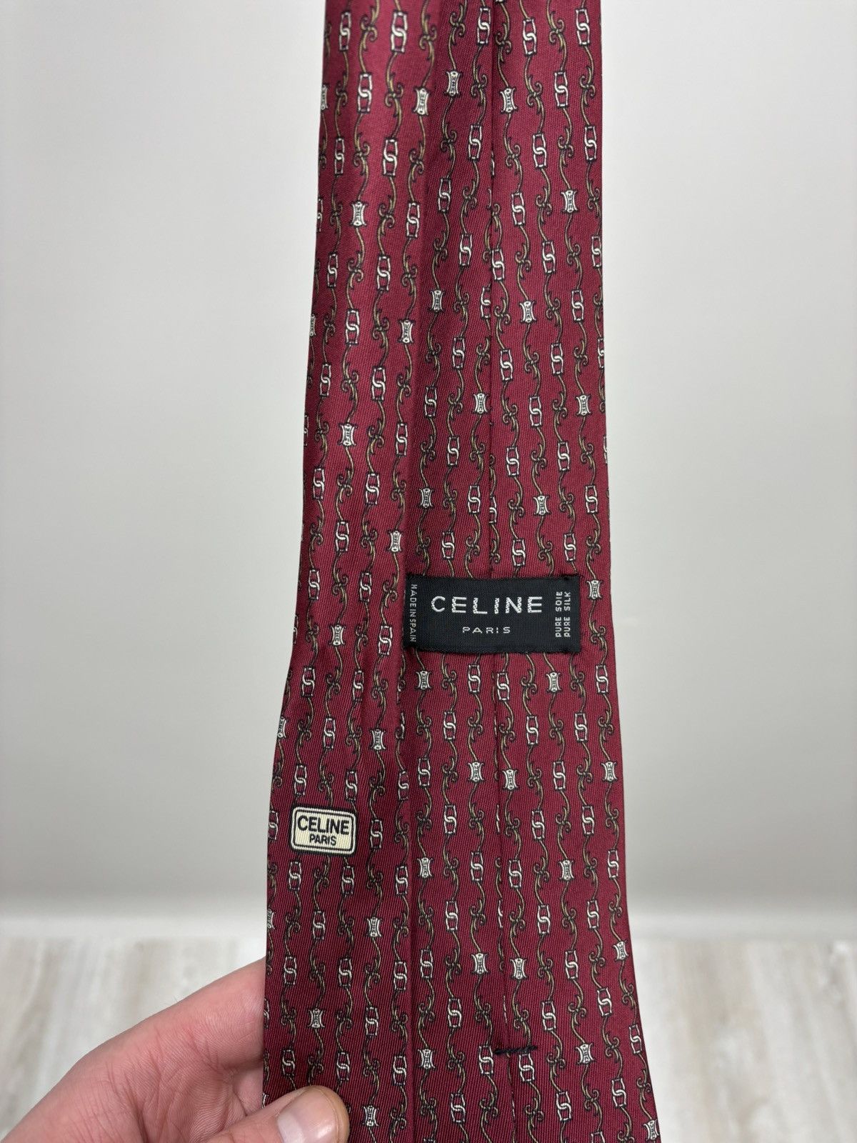 Celine Mens ties Celine Paris Color Red Size ONE SIZE - 4 Thumbnail