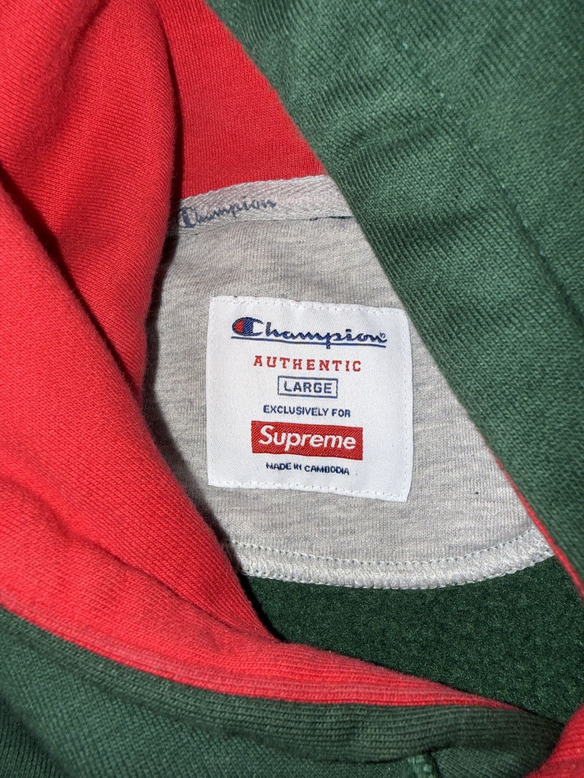 Champion × Supreme Supreme Champion Hoodie Size US L / EU 52-54 / 3 - 3 Thumbnail