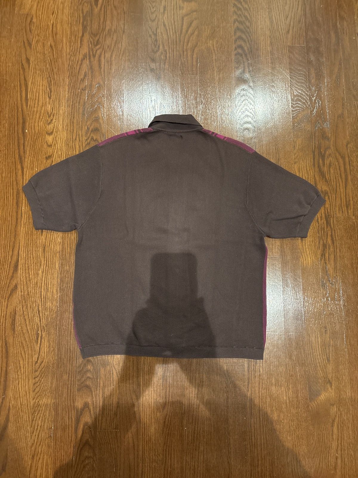 Supreme Supreme Knit Stripe Button Up Polo in Brown SS22 Size US M / EU 48-50 / 2 - 8 Thumbnail