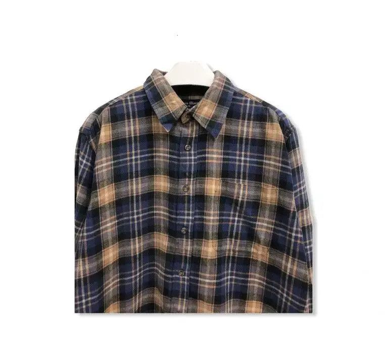 Flannel × Vintage Vintage Aqua Blue Plaid Tartan Flannel Shirt 👕 Size US M / EU 48-50 / 2 - 2 Thumbnail