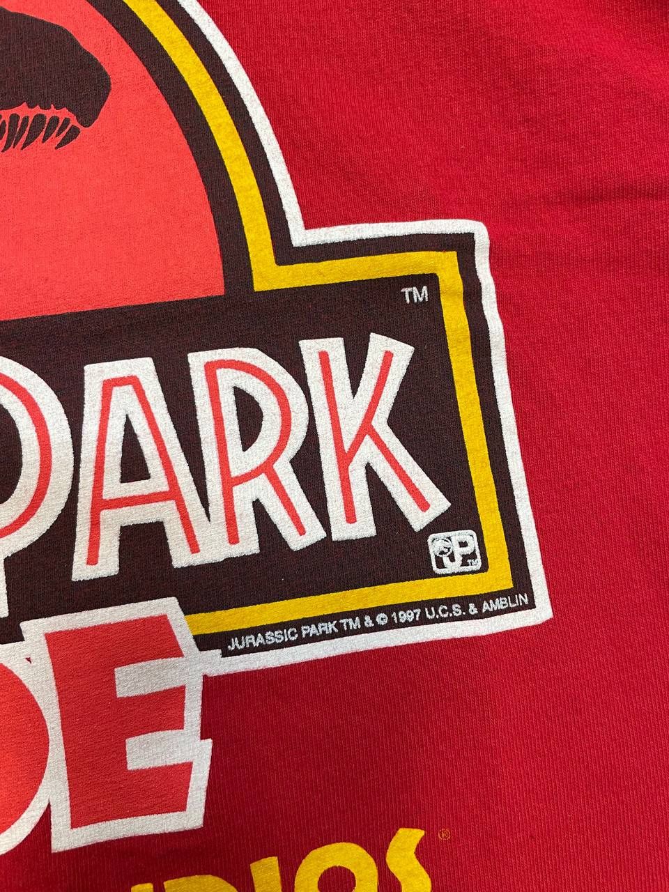 Universal Studios Vintage 1997 Jurassic Park The Ride TShirt Universal Studios Size US L / EU 52-54 / 3 - 6 Thumbnail