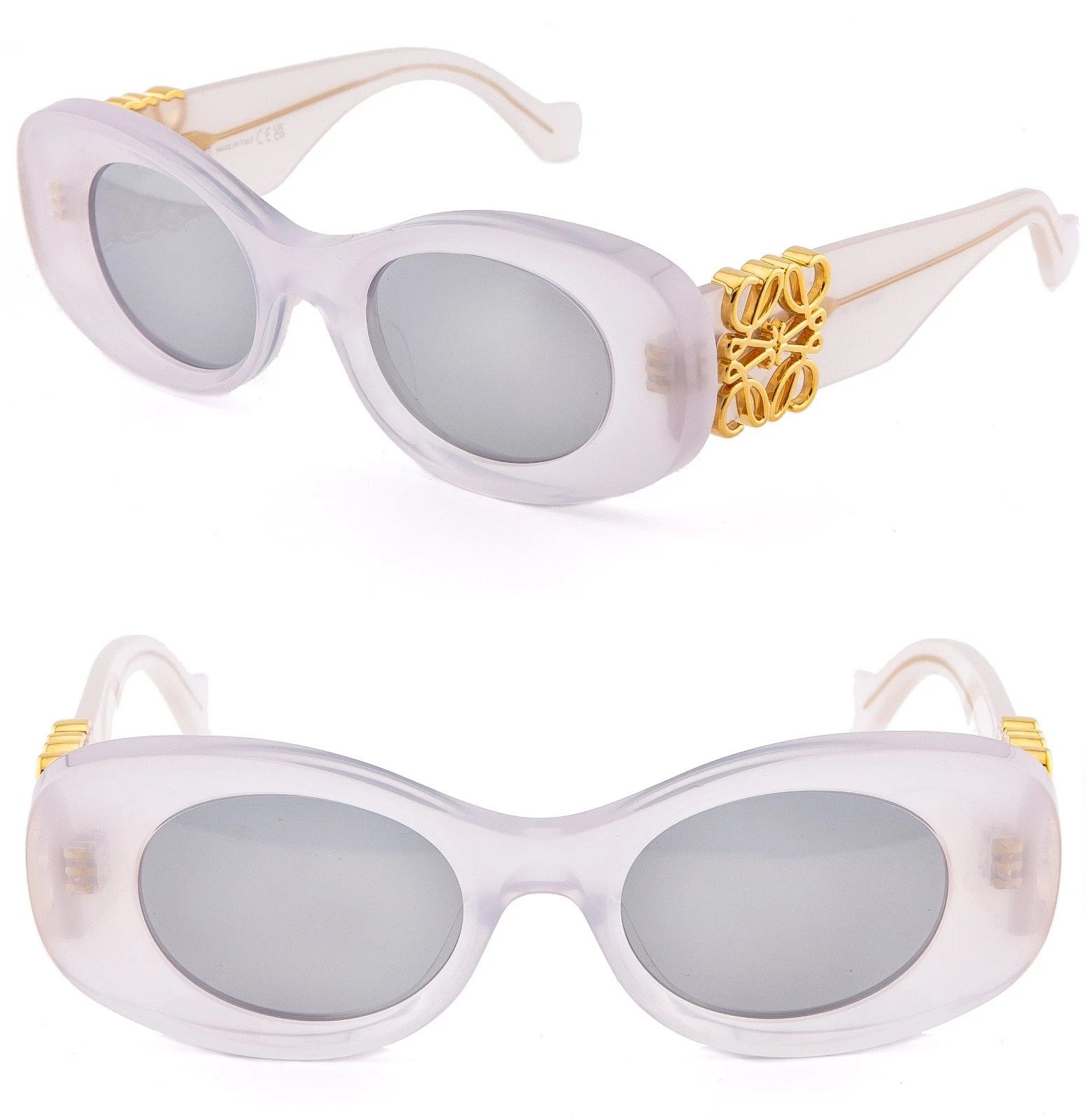 Loewe LOEWE BEVELED OVAL MAXI ANAGRAM LW40175U Gray 40175 Sunglass Size ONE SIZE - 1 Thumbnail