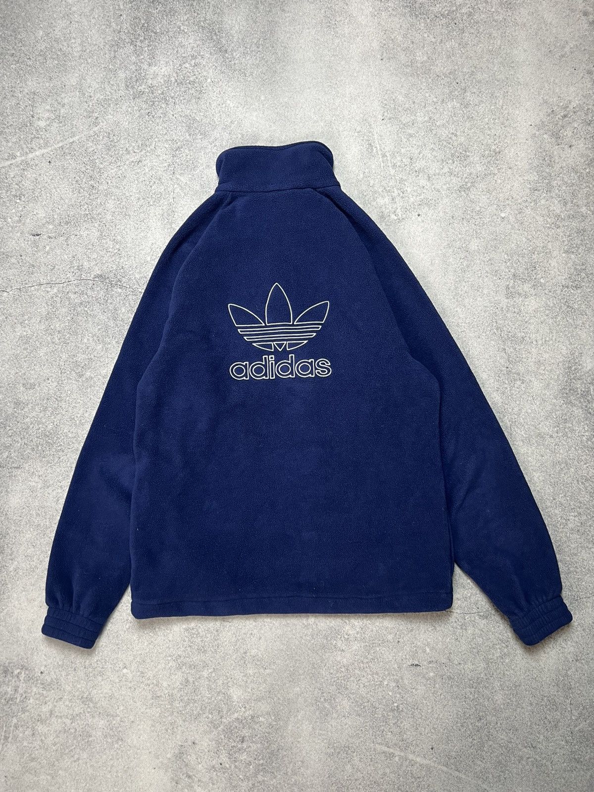 Vintage Crazy Y2K Adidas 1/4 Zip Fleece Boxy Sherpa Quarter Bloke Size US S / EU 44-46 / 1 - 1 Thumbnail