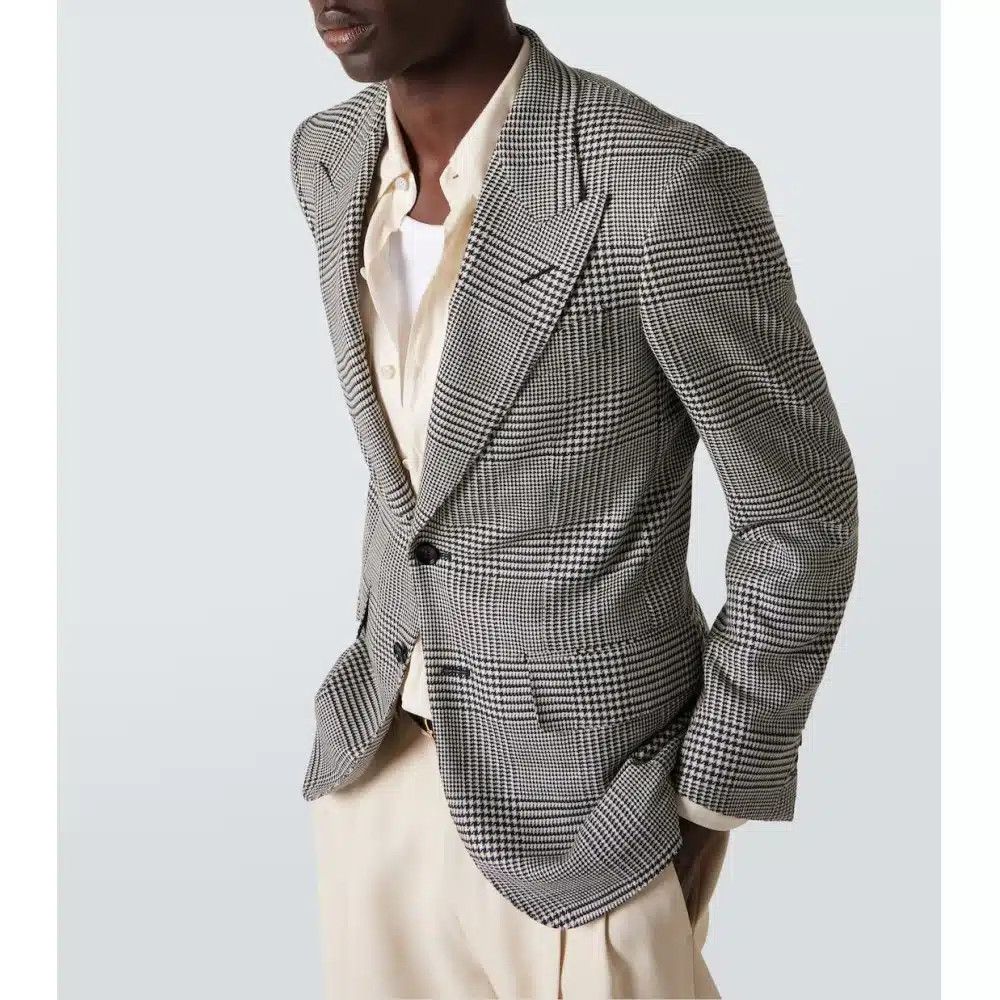 Tom Ford o1loc1c0525 JLAP05 Wool Stretch Atticus Jacket in Grey Size US L / EU 52-54 / 3 - 2 Thumbnail
