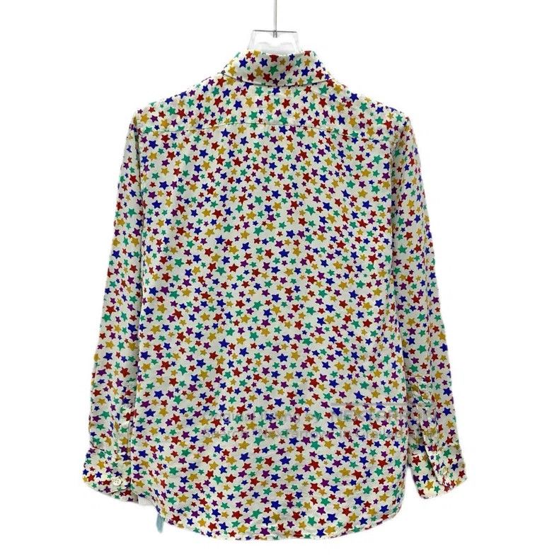 Saint Laurent Paris Saint Laurent Paris Color-Blocked Five-Pointed Star Printe Size US S / EU 44-46 / 1 - 2 Thumbnail