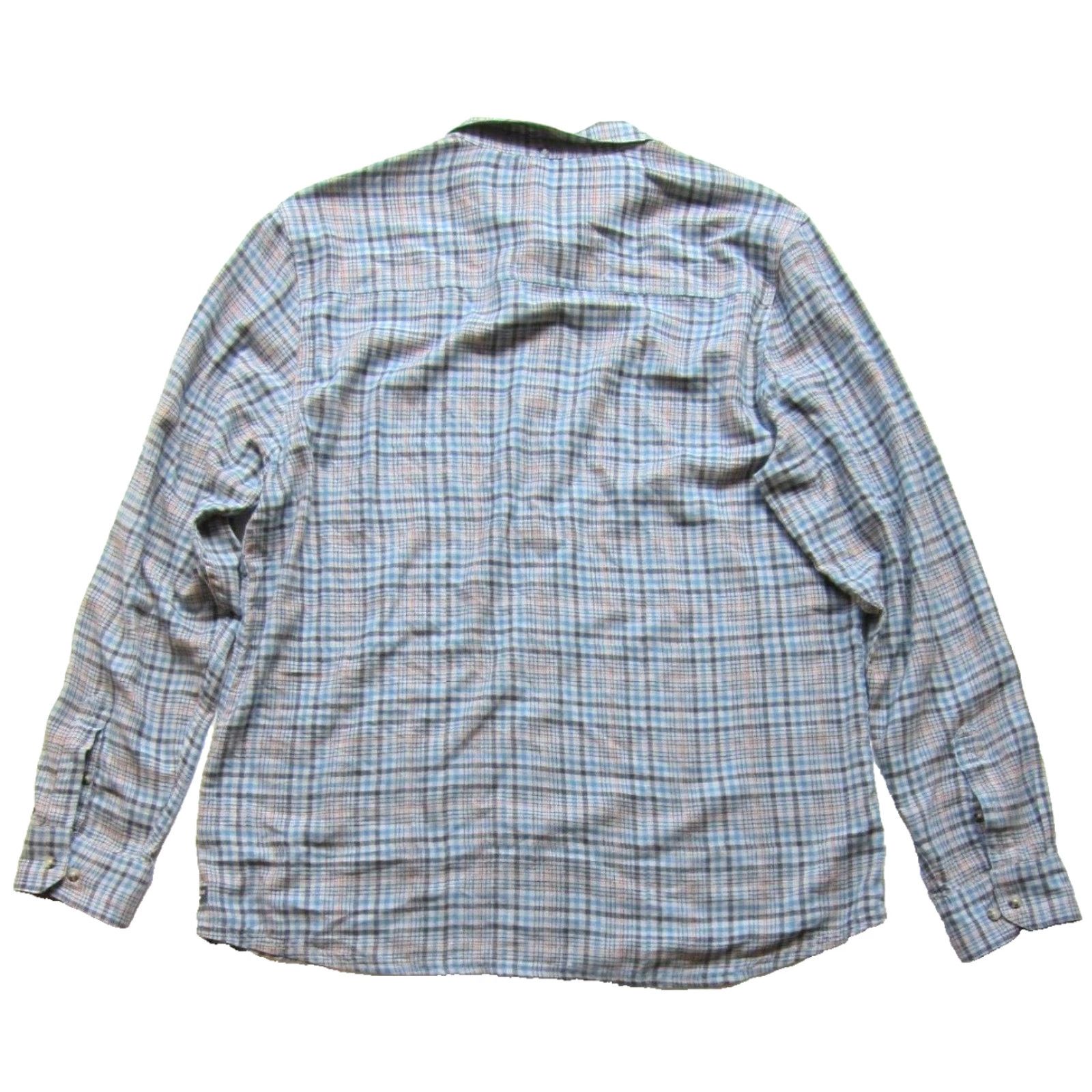 Toad&Co Toad & Co Blue Orange Plaid Cotton Button Up Long Sleeve Flannel Shirt Men XL Size US XL / EU 56 / 4 - 2 Thumbnail