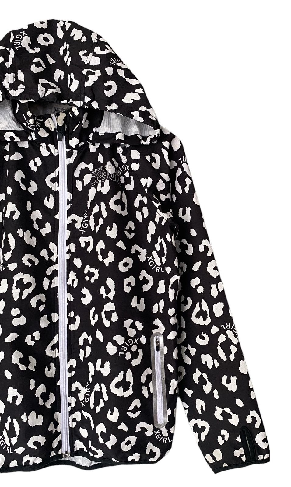 Vintage XGIRL Full Print Zipper Hoodie Outdoor Jacket (M) Size US M / EU 48-50 / 2 - 2 Thumbnail