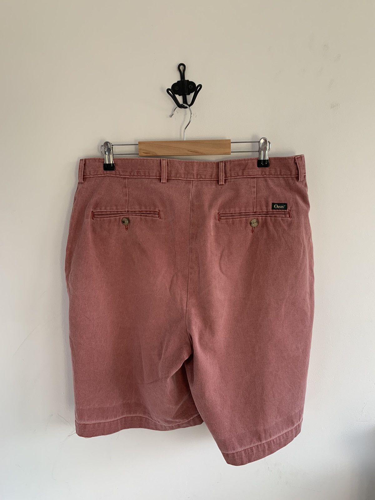 Japanese Brand Vintage Orvis Fashed Red Talon Zipper Chino Shorts Size US 34 / EU 50 - 6 Thumbnail