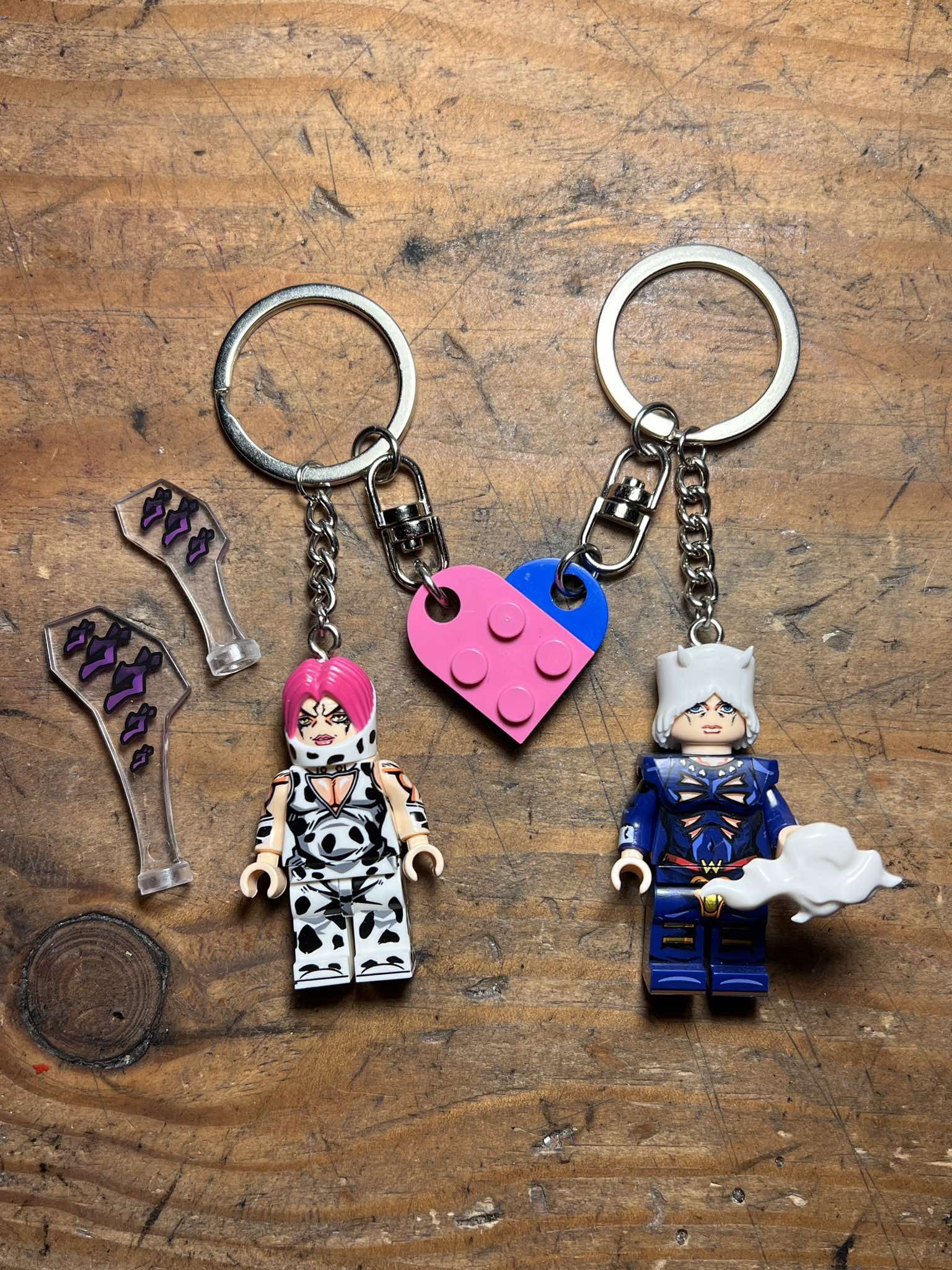 Other Jojo Rikiel Weather Report anime minifigure keychain Size ONE SIZE - 3 Thumbnail