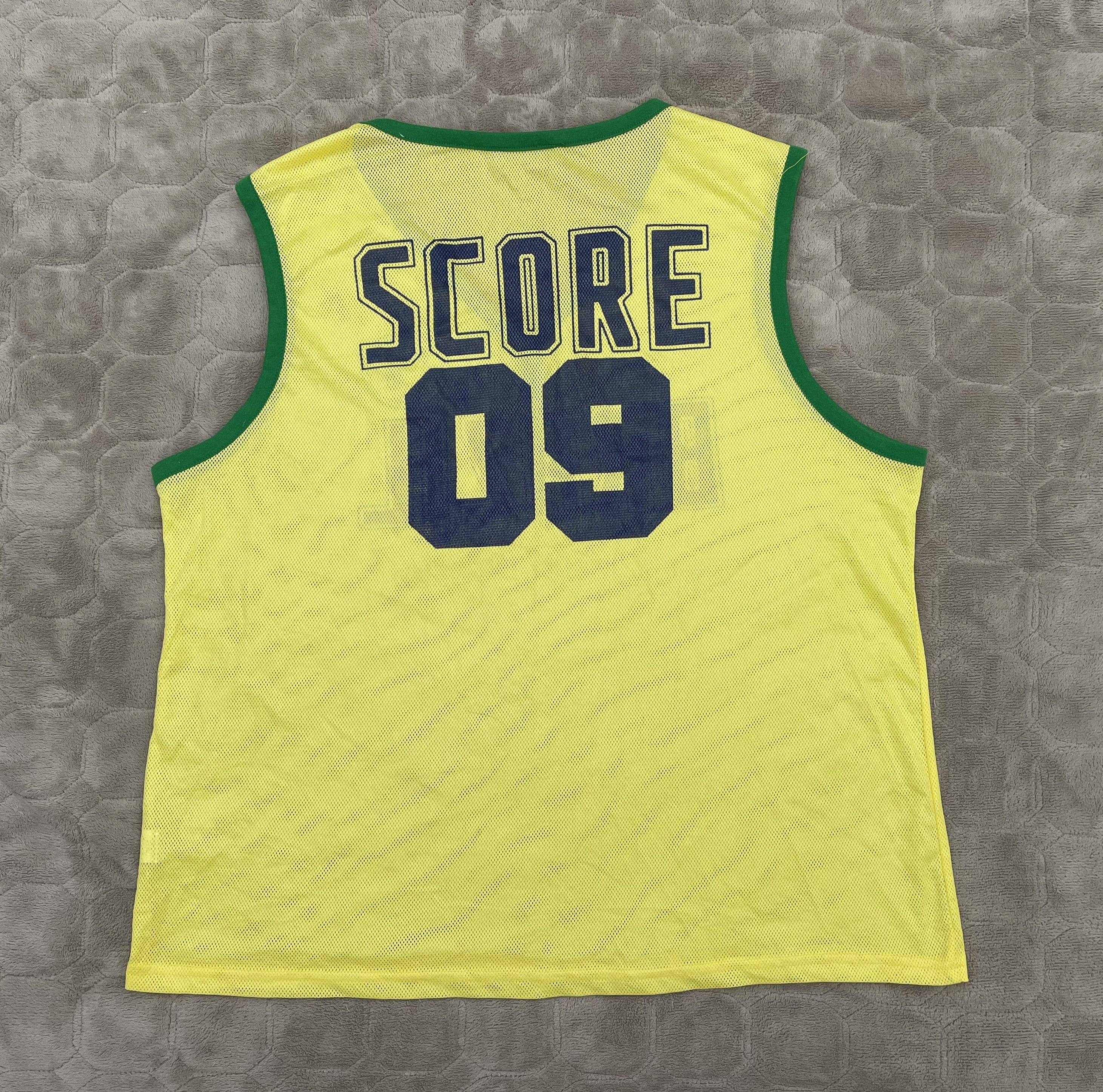 Vintage BRAZIL Football SCORE 09 Size US L / EU 52-54 / 3 - 2 Thumbnail