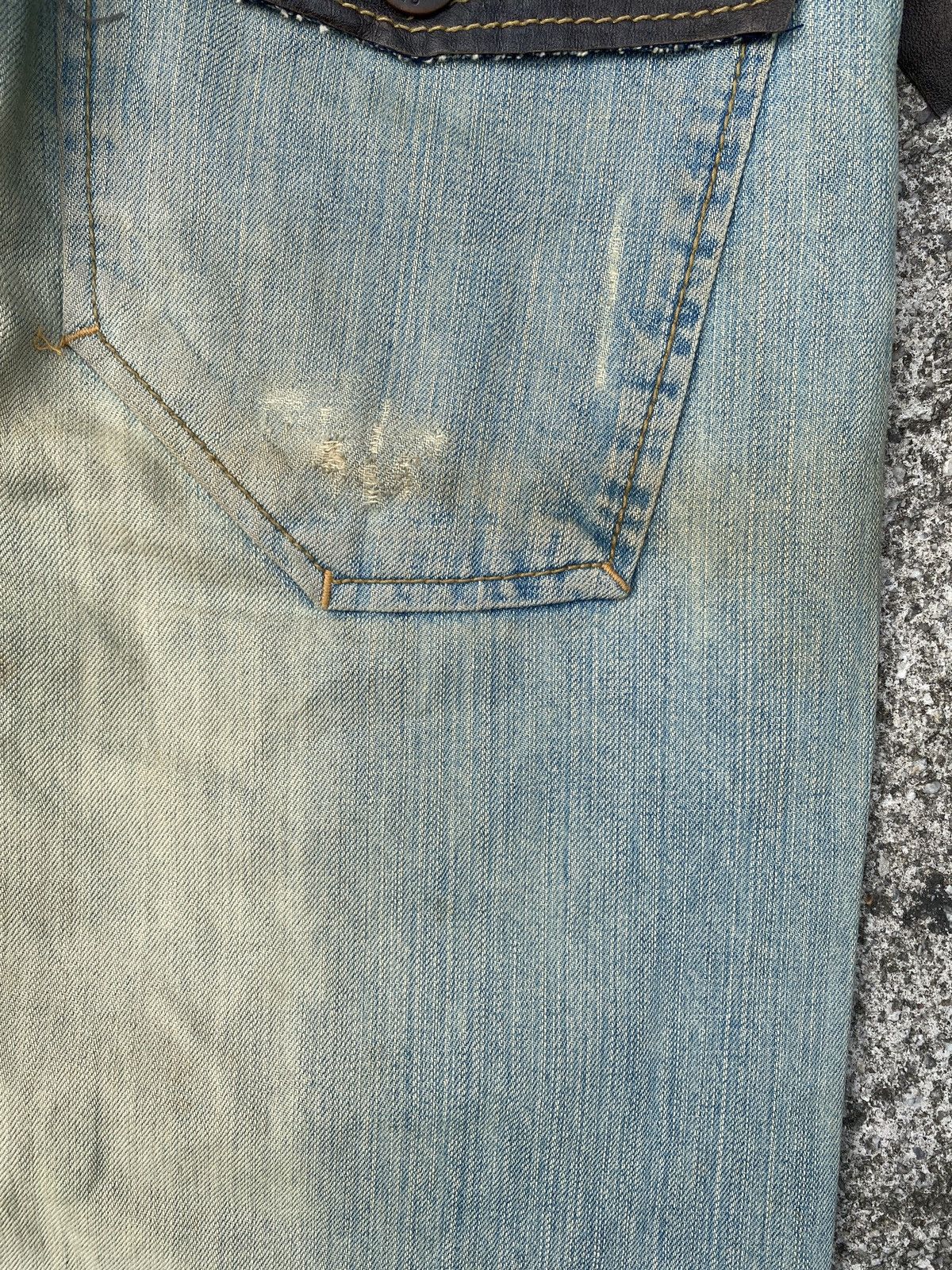 Army Of Me × Japanese Brand Army Of No Distressed Rusty Faded Blue Jeans Size US 31 - 18 Thumbnail